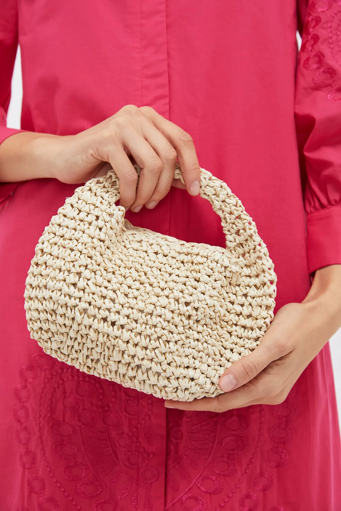 Natural Micro Slouch Bag