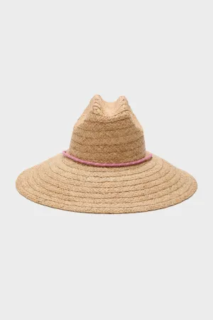 Natural Raffia Vista with Pink Cord