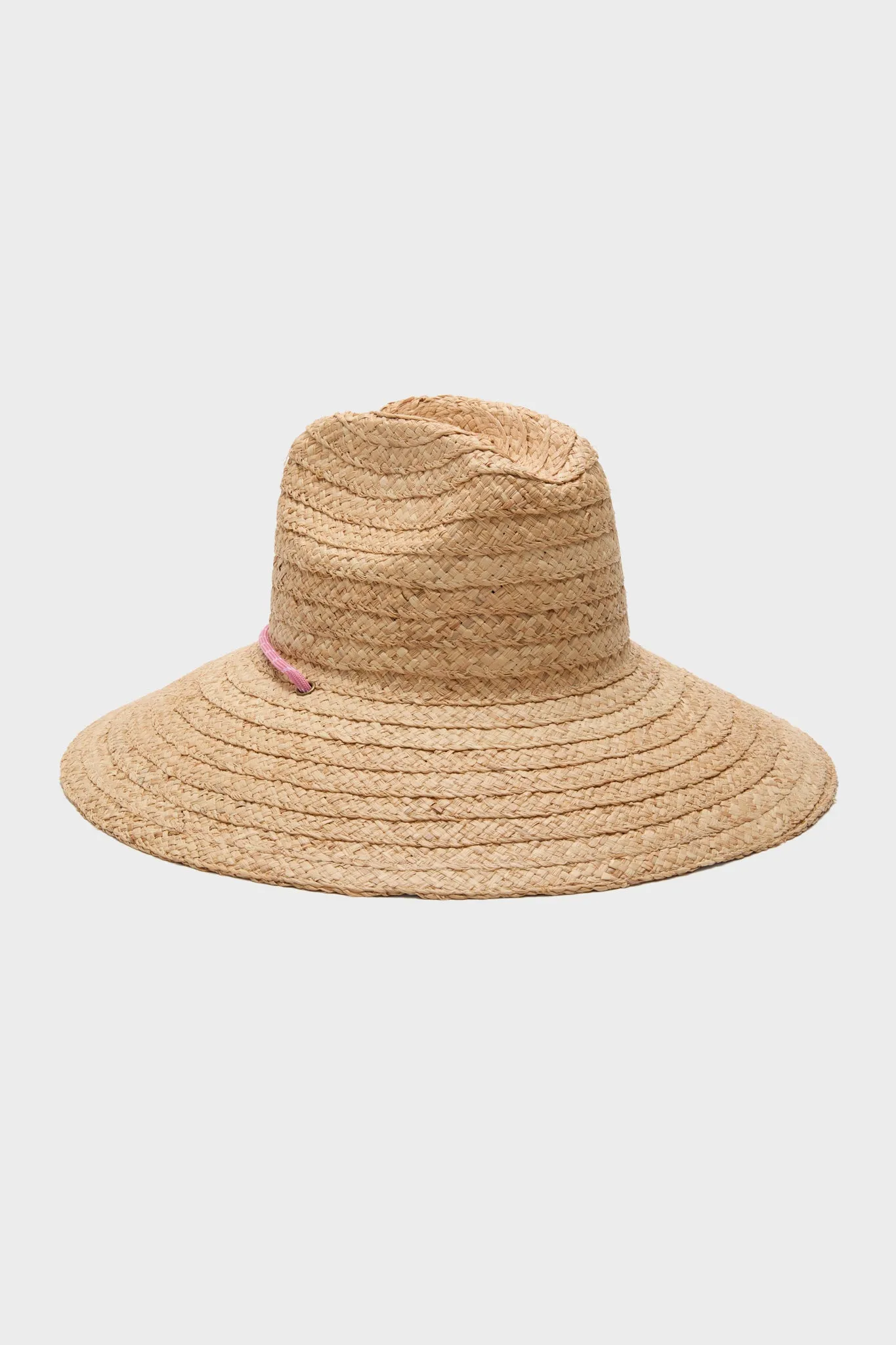 Natural Raffia Vista with Pink Cord