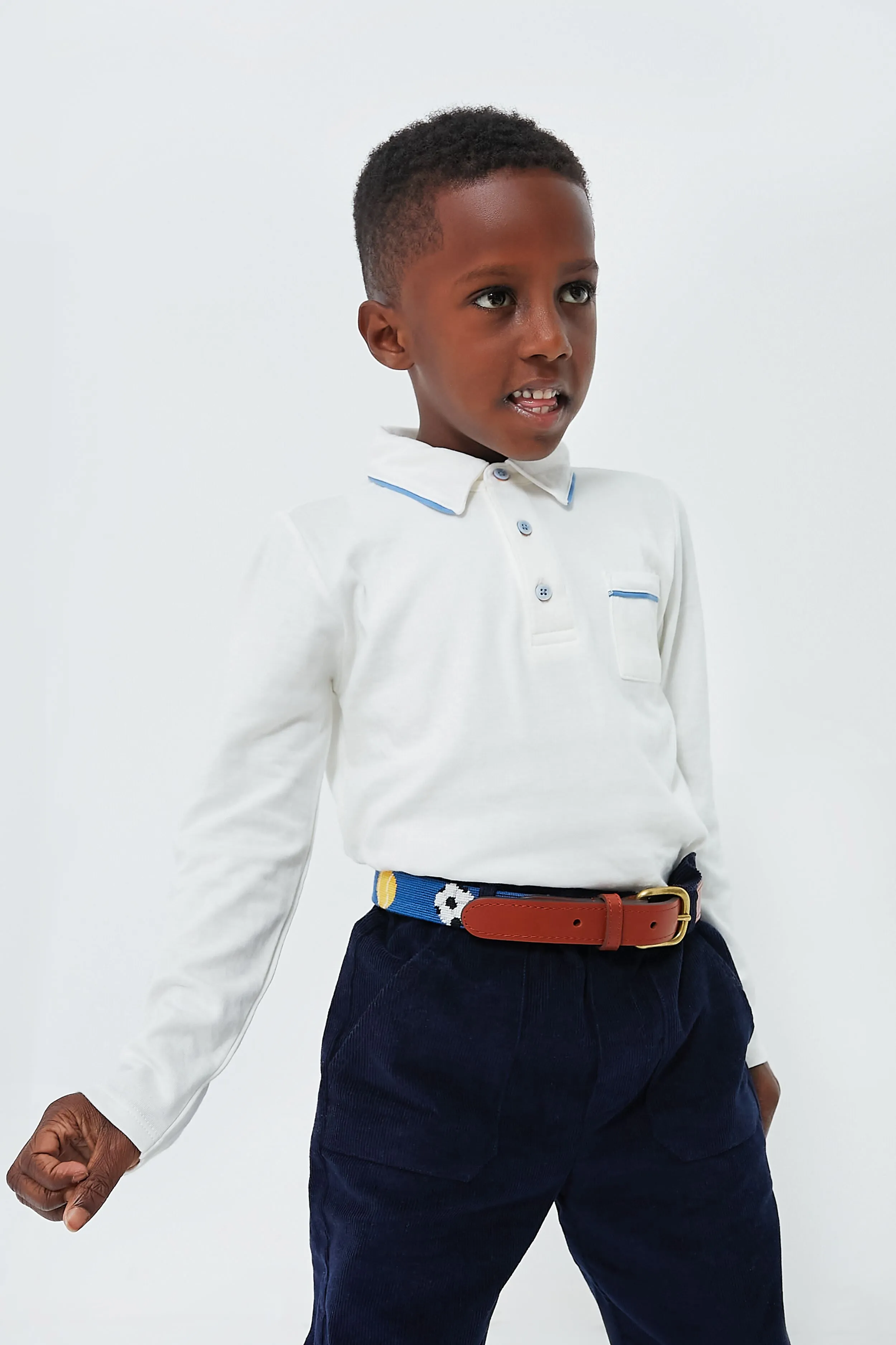 Navy Corduroy Grow Pant