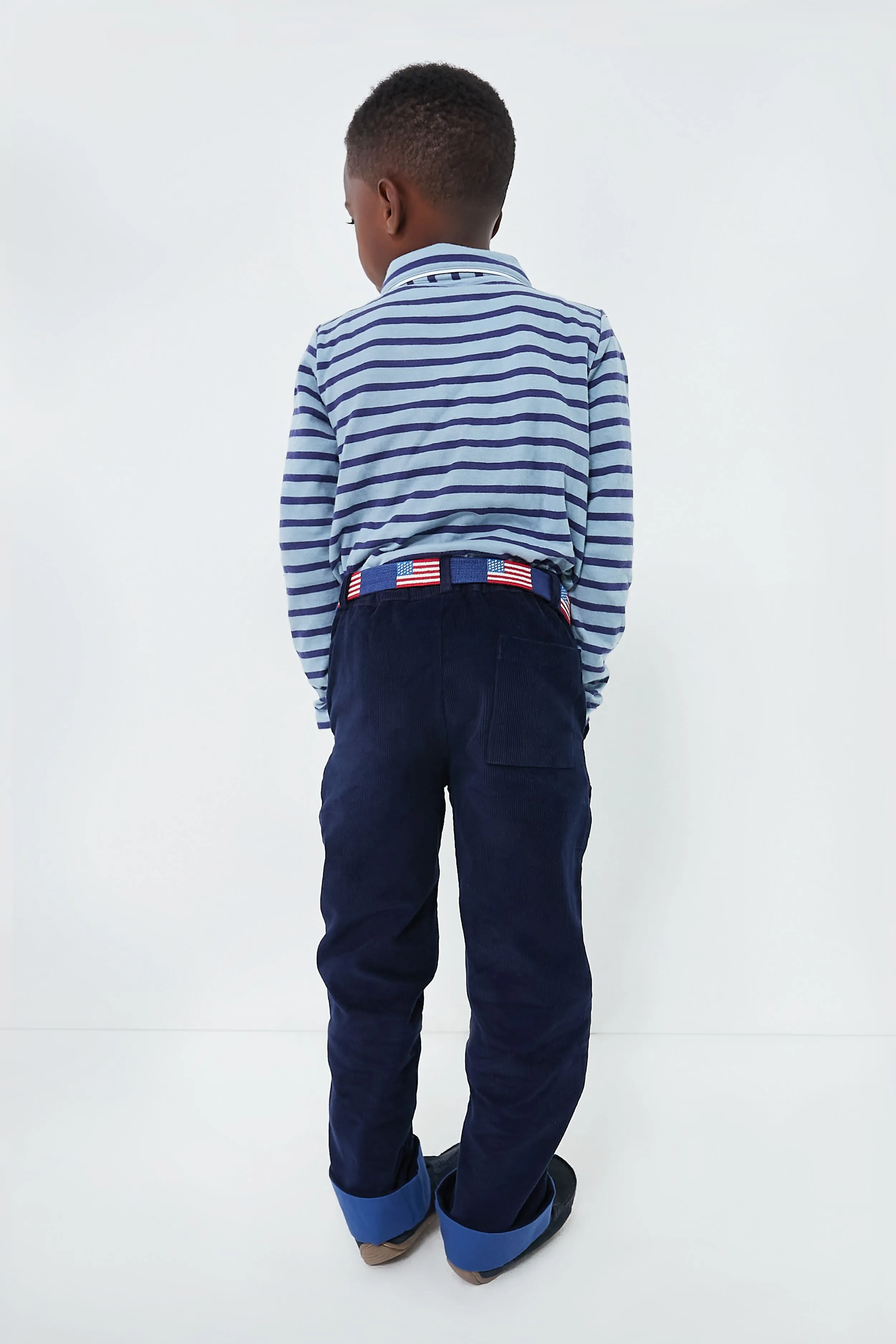 Navy Corduroy Grow Pant