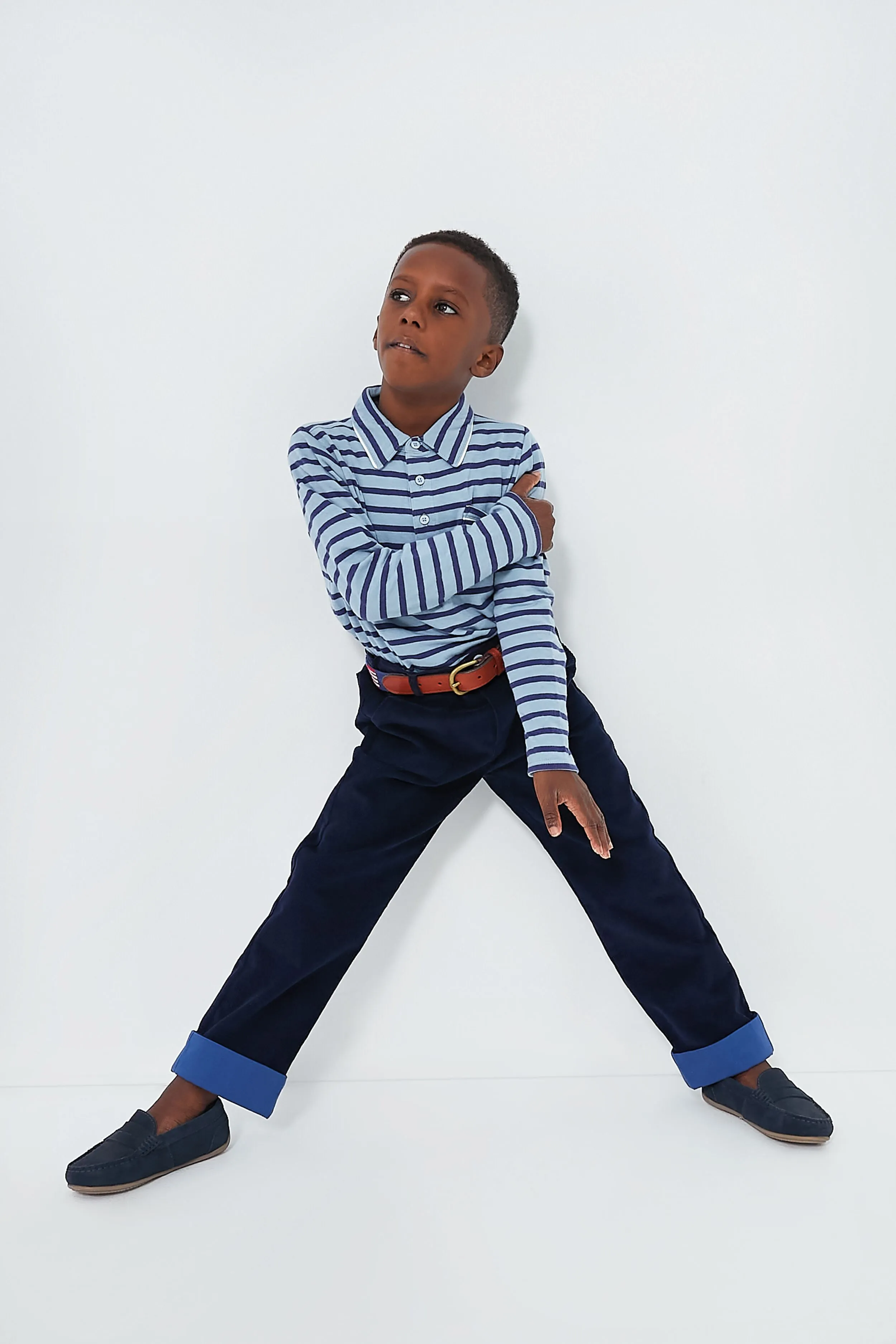 Navy Corduroy Grow Pant