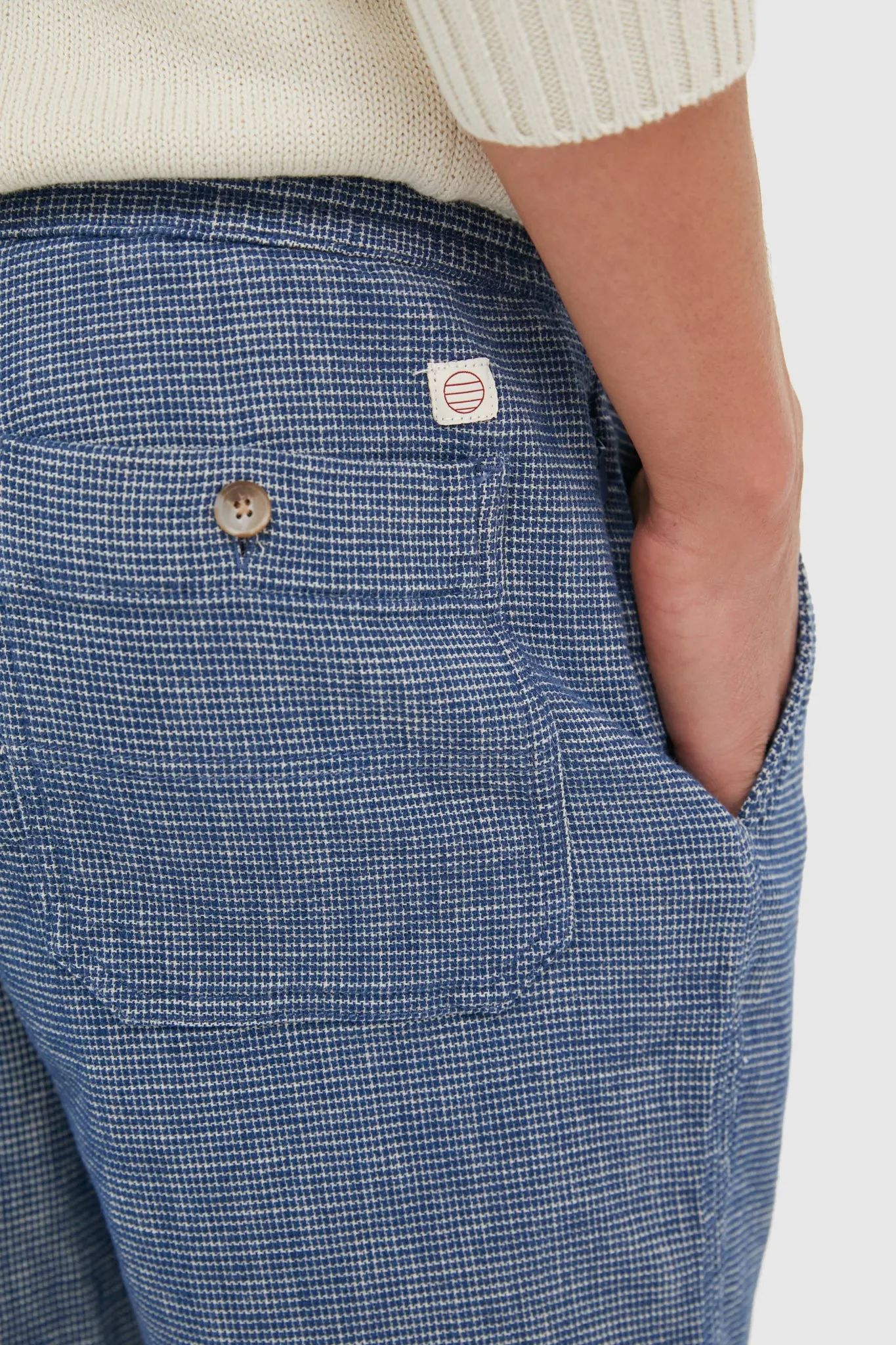Navy Textured Saturday Beach Short