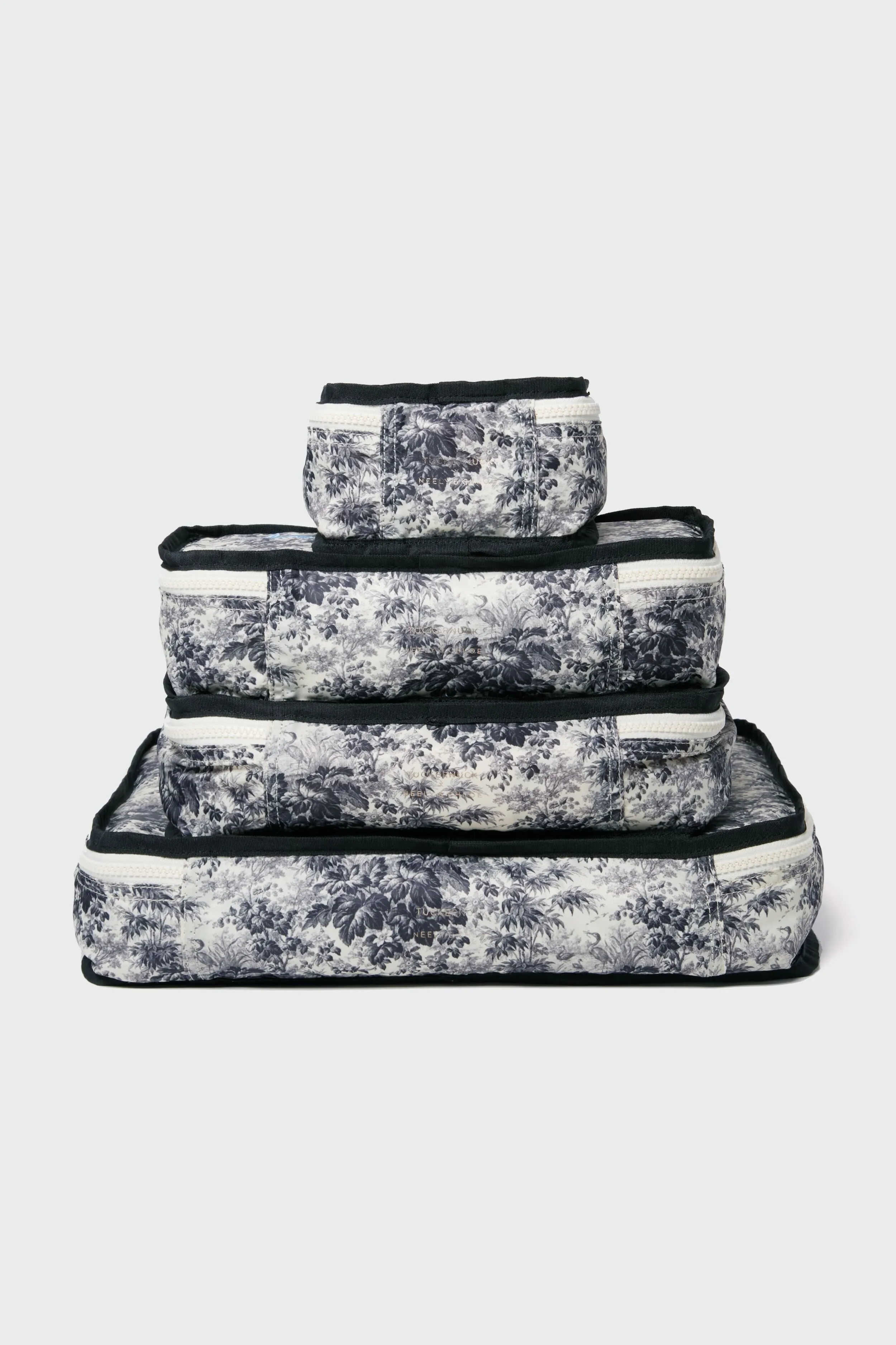 Noir Cypress Toile Packing Cubes