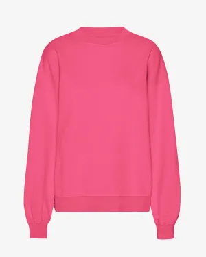 Organic Oversized Crew - Bubblegum Pink