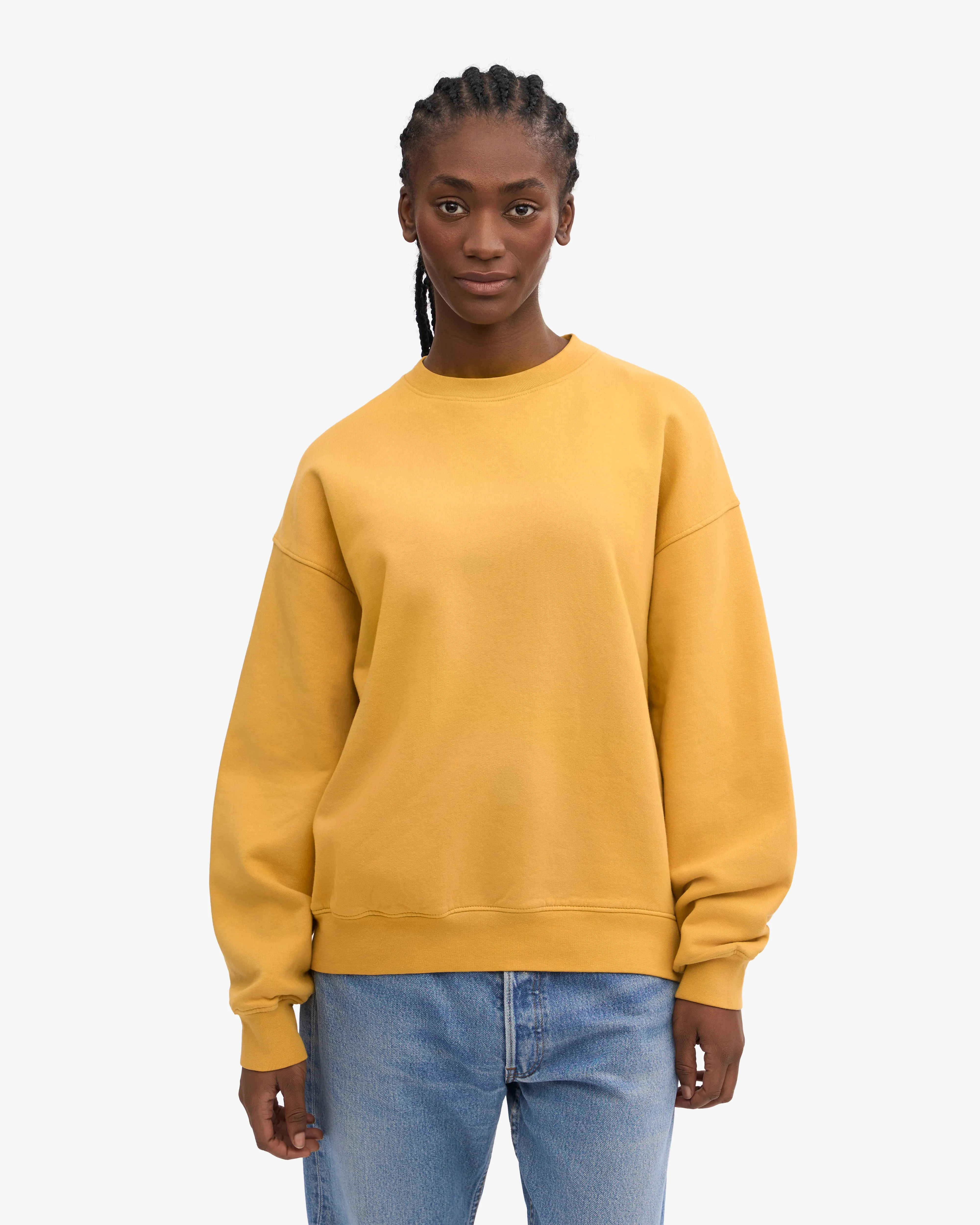 Organic Oversized Crew - Burned Yellow