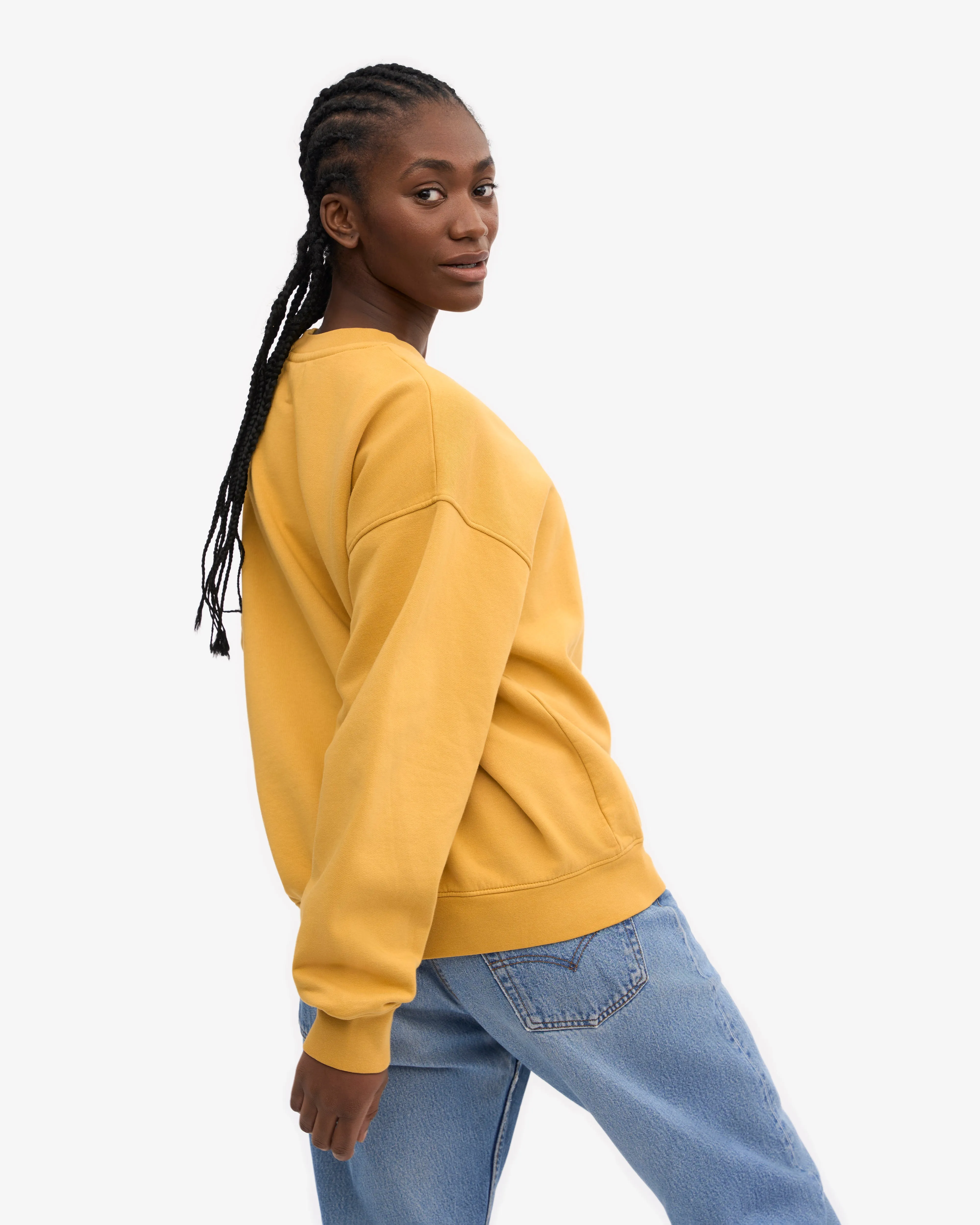 Organic Oversized Crew - Burned Yellow