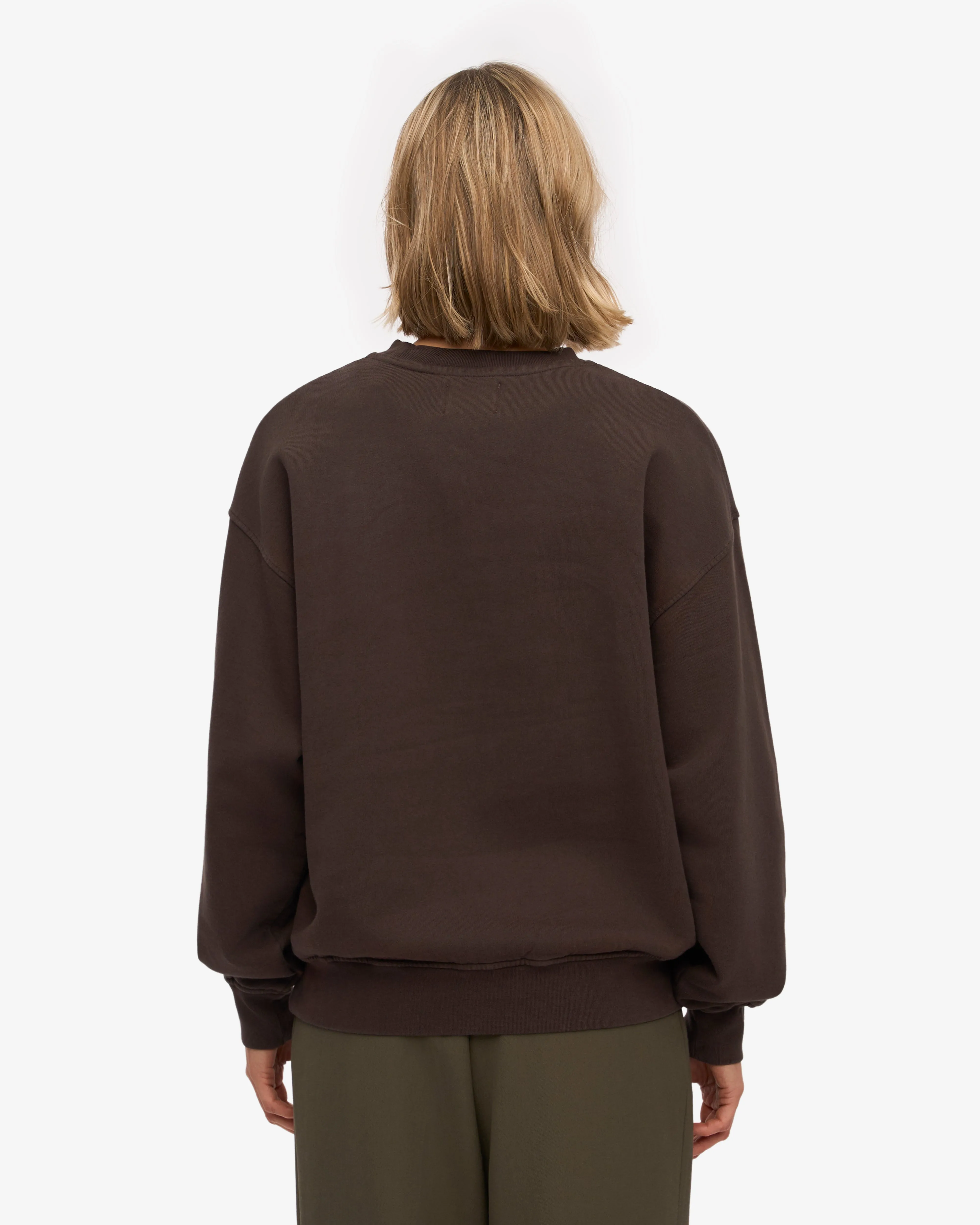 Organic Oversized Crew - Coffee Brown