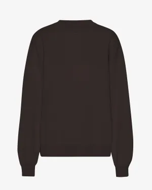 Organic Oversized Crew - Coffee Brown