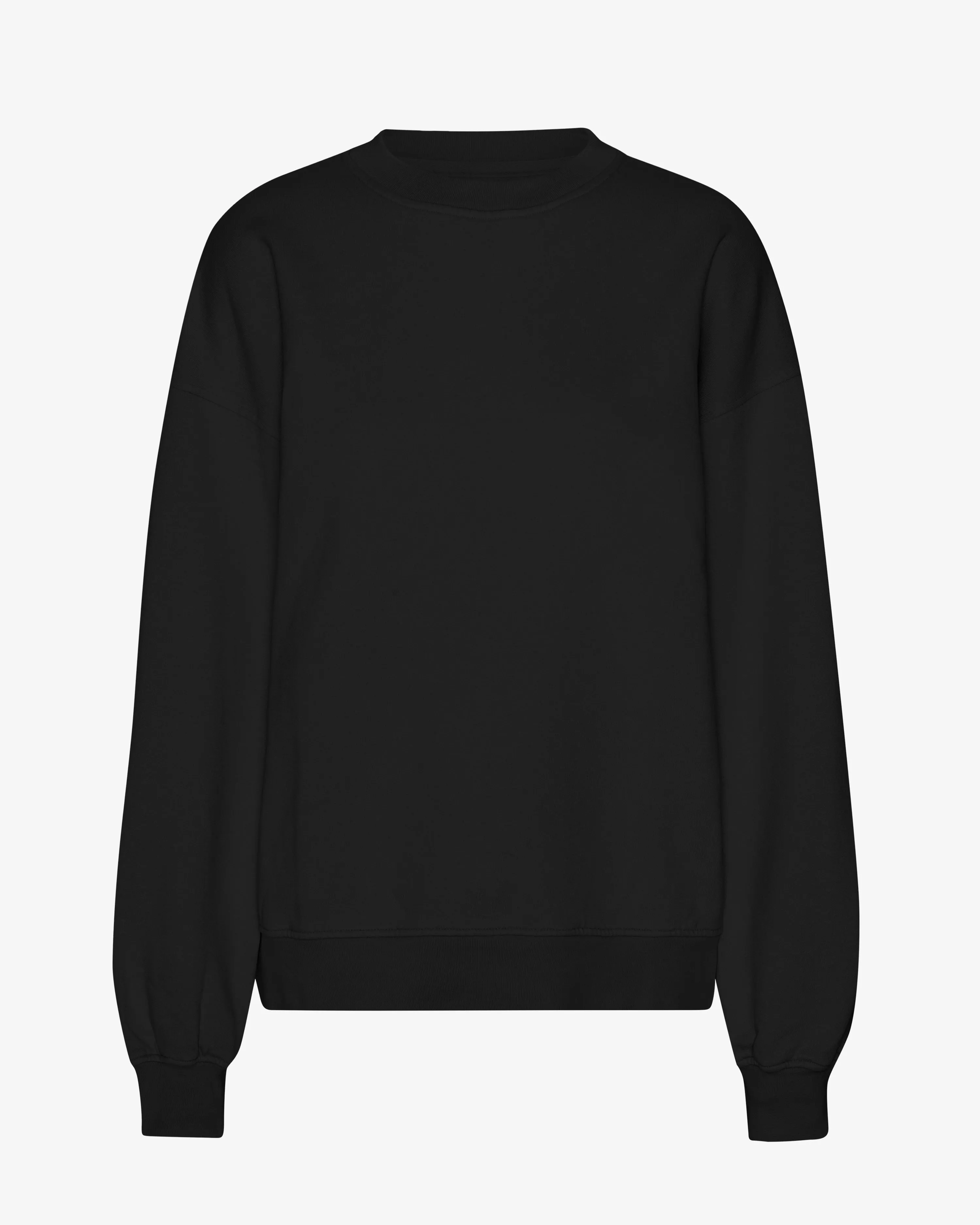 Organic Oversized Crew - Deep Black
