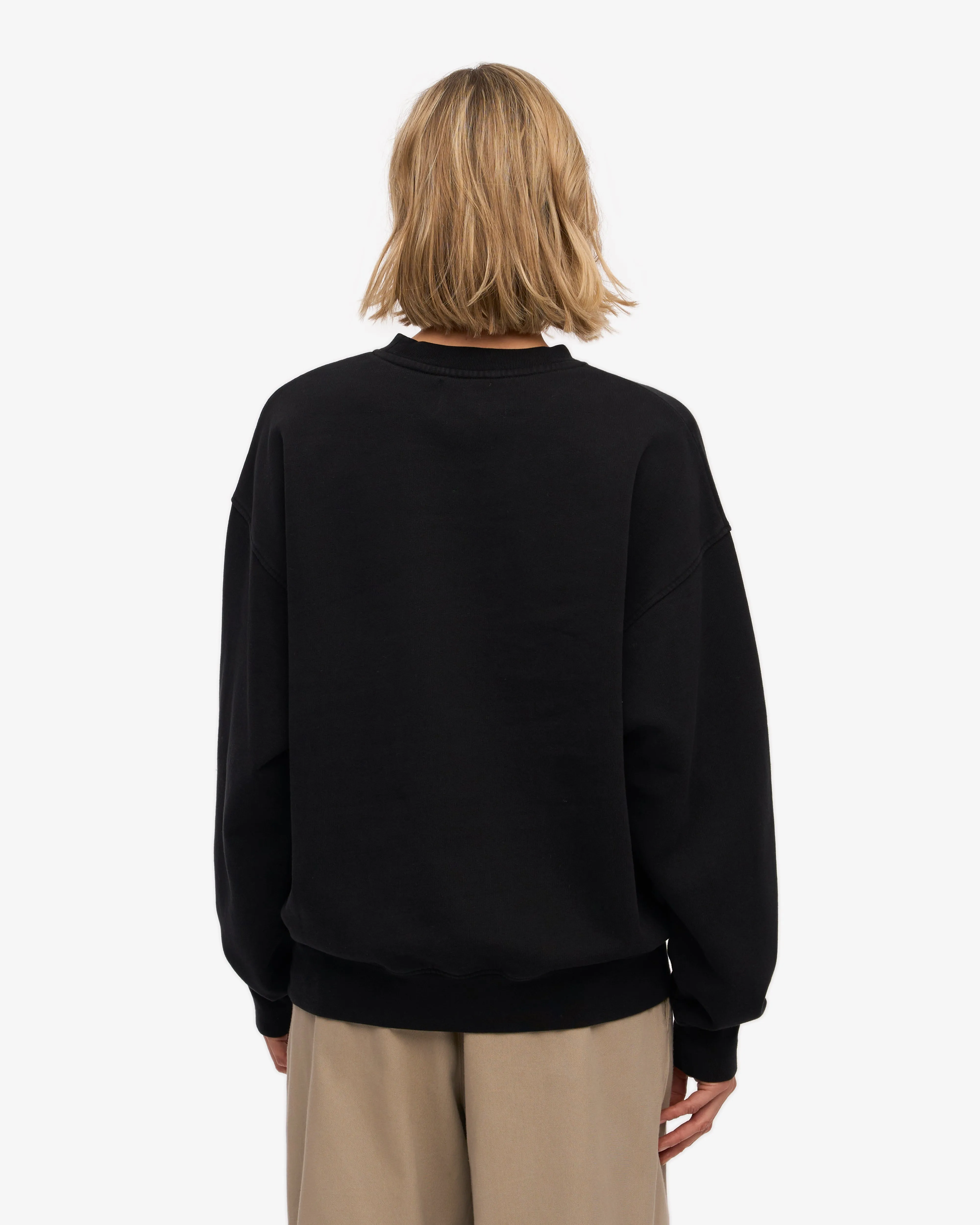 Organic Oversized Crew - Deep Black
