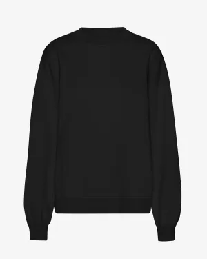 Organic Oversized Crew - Deep Black