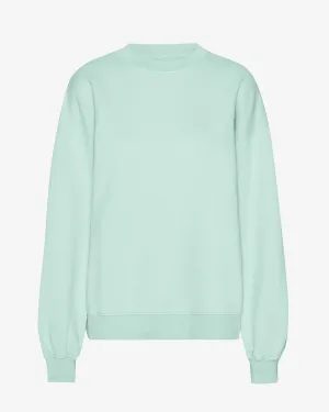 Organic Oversized Crew - Light Aqua