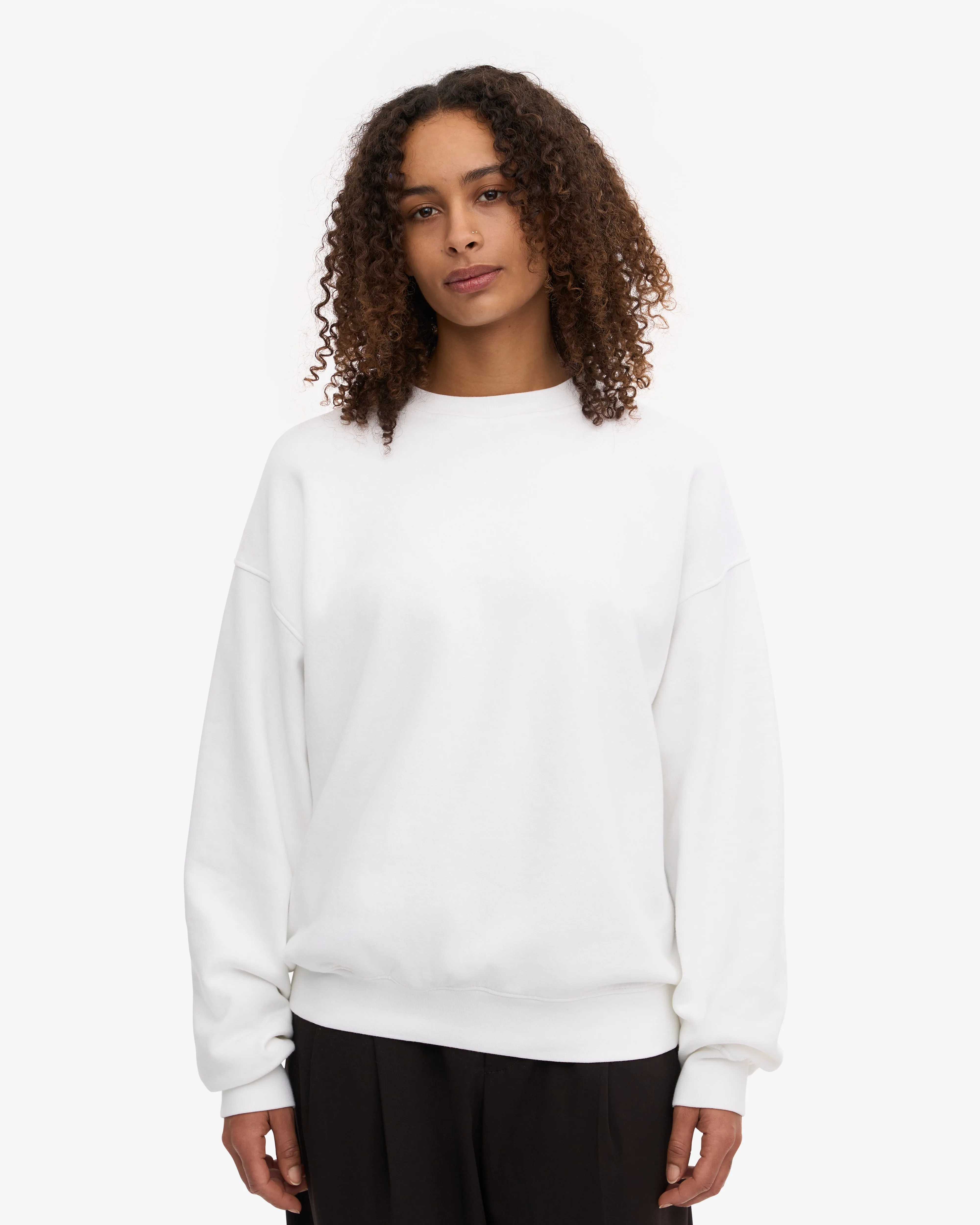 Organic Oversized Crew - Optical White