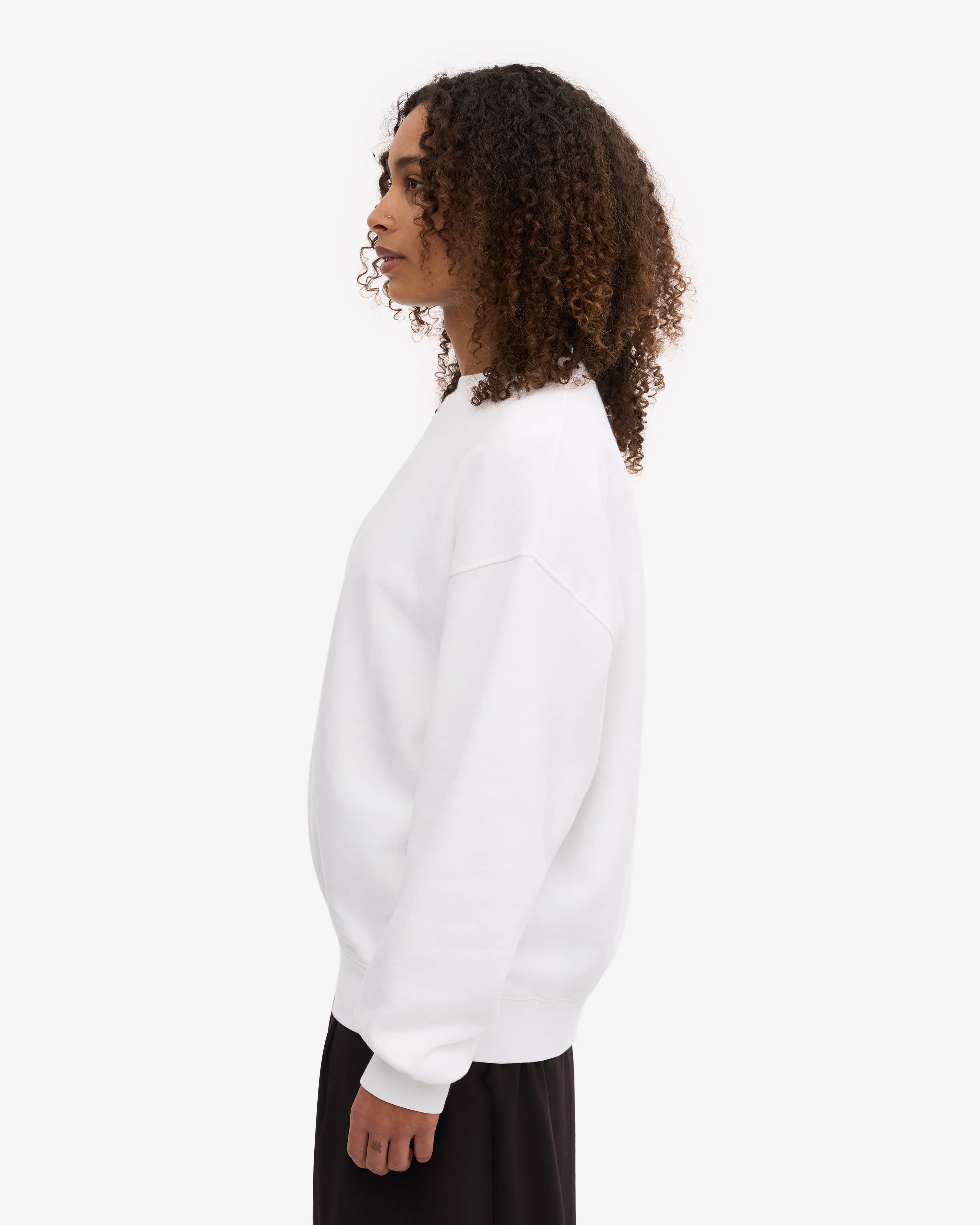 Organic Oversized Crew - Optical White