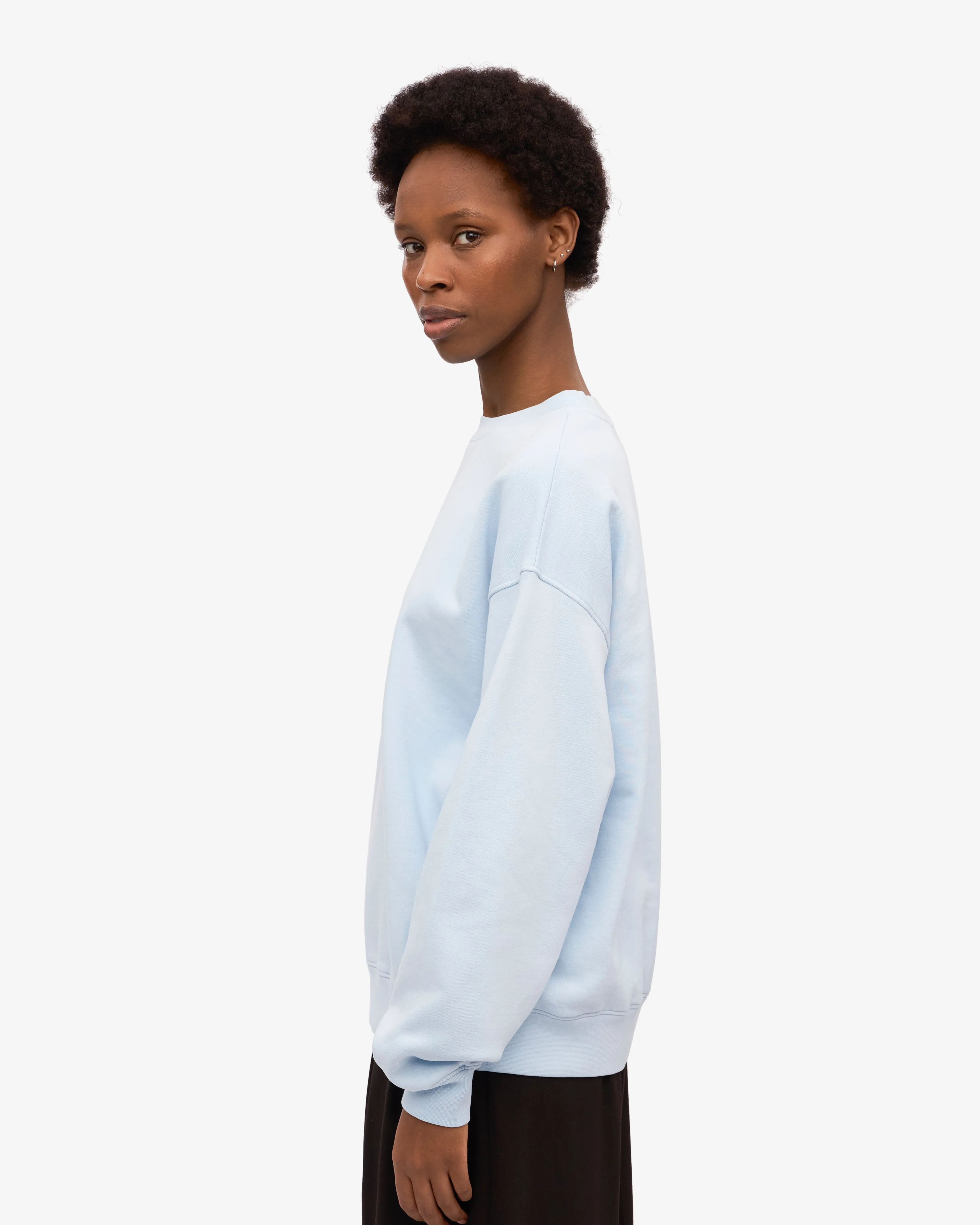 Organic Oversized Crew - Polar Blue
