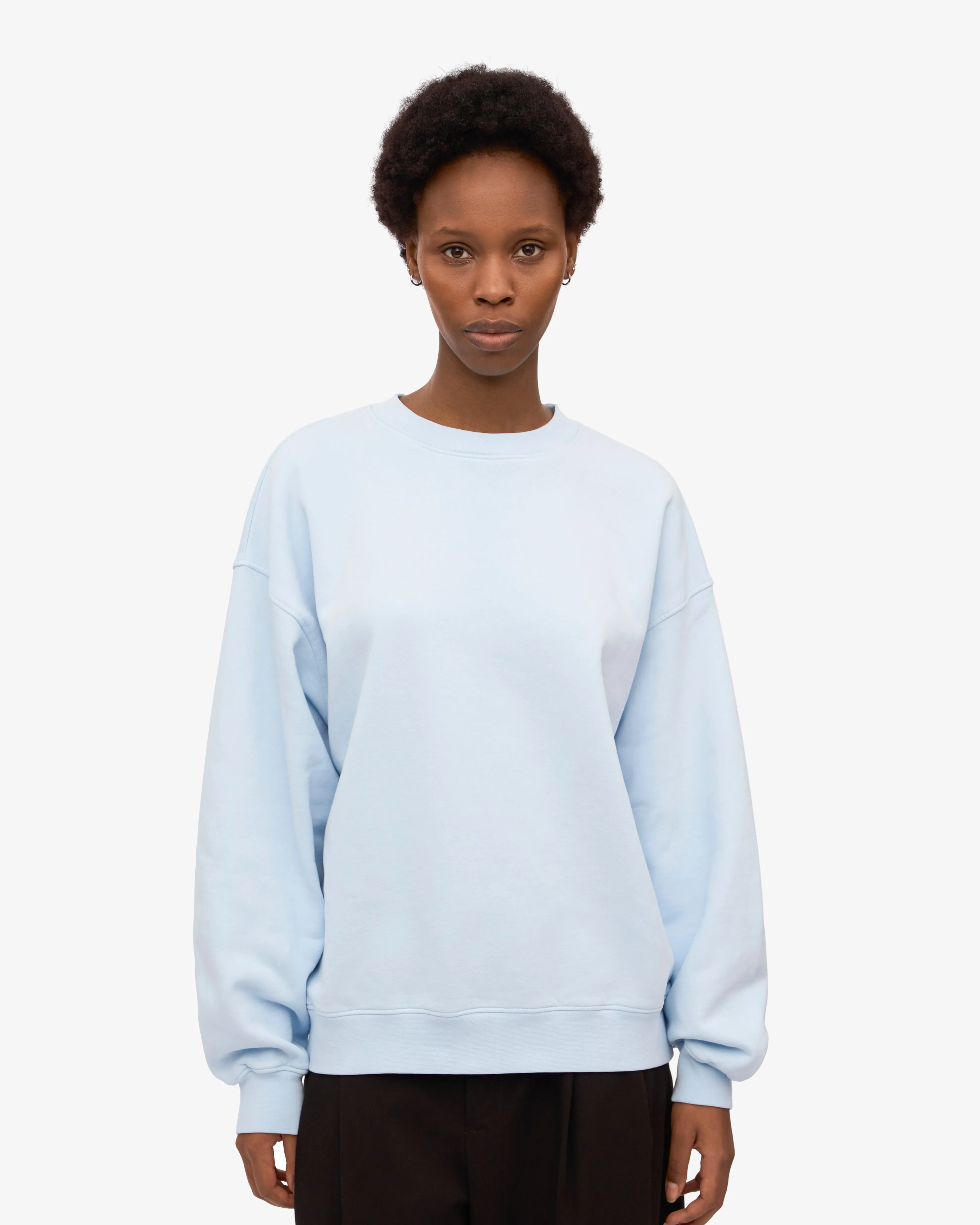 Organic Oversized Crew - Polar Blue