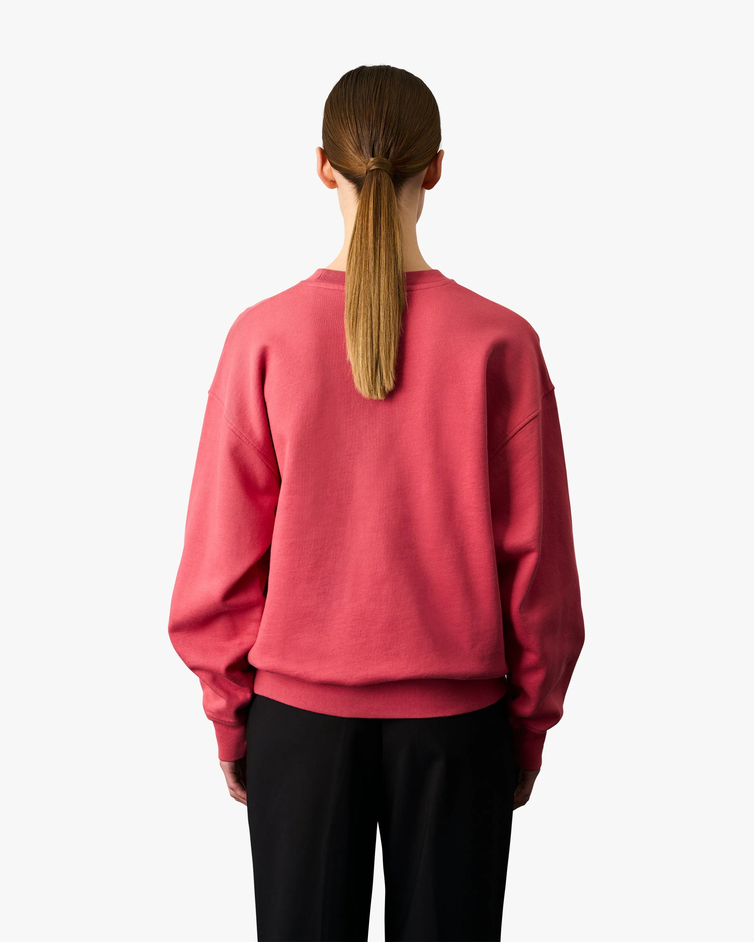 Organic Oversized Crew - Raspberry Pink