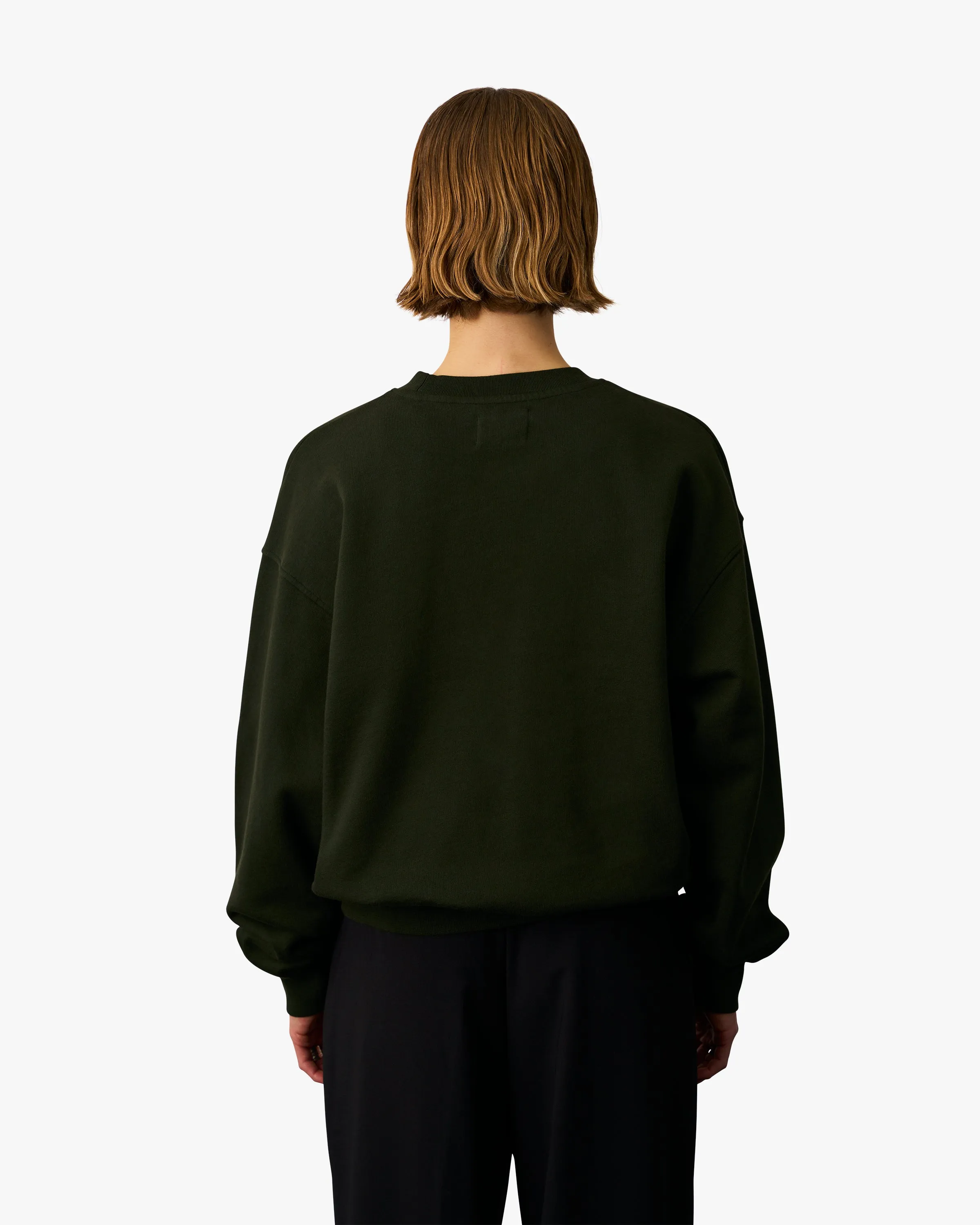 Organic Oversized Crew - Scarlet Red