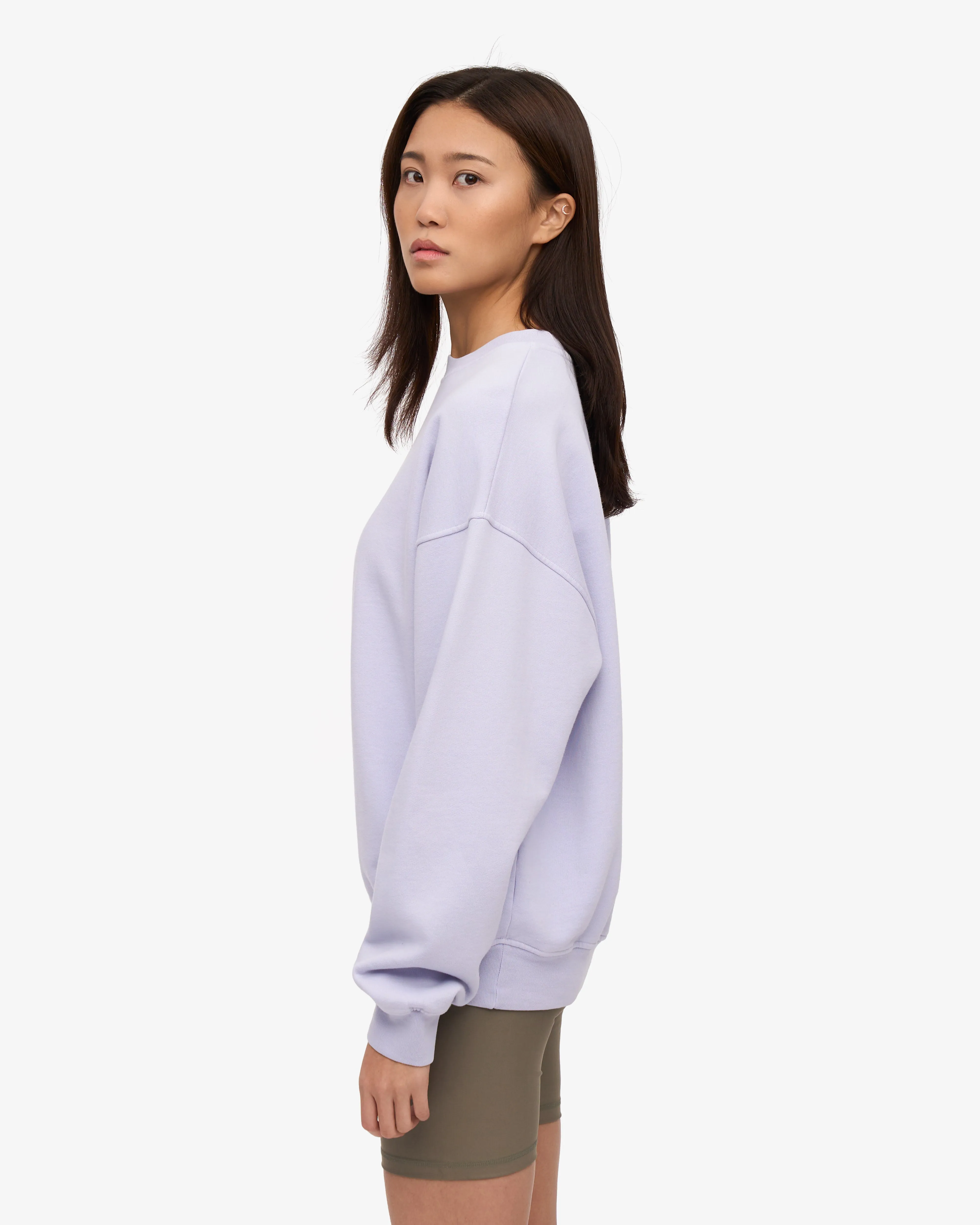Organic Oversized Crew - Soft Lavender