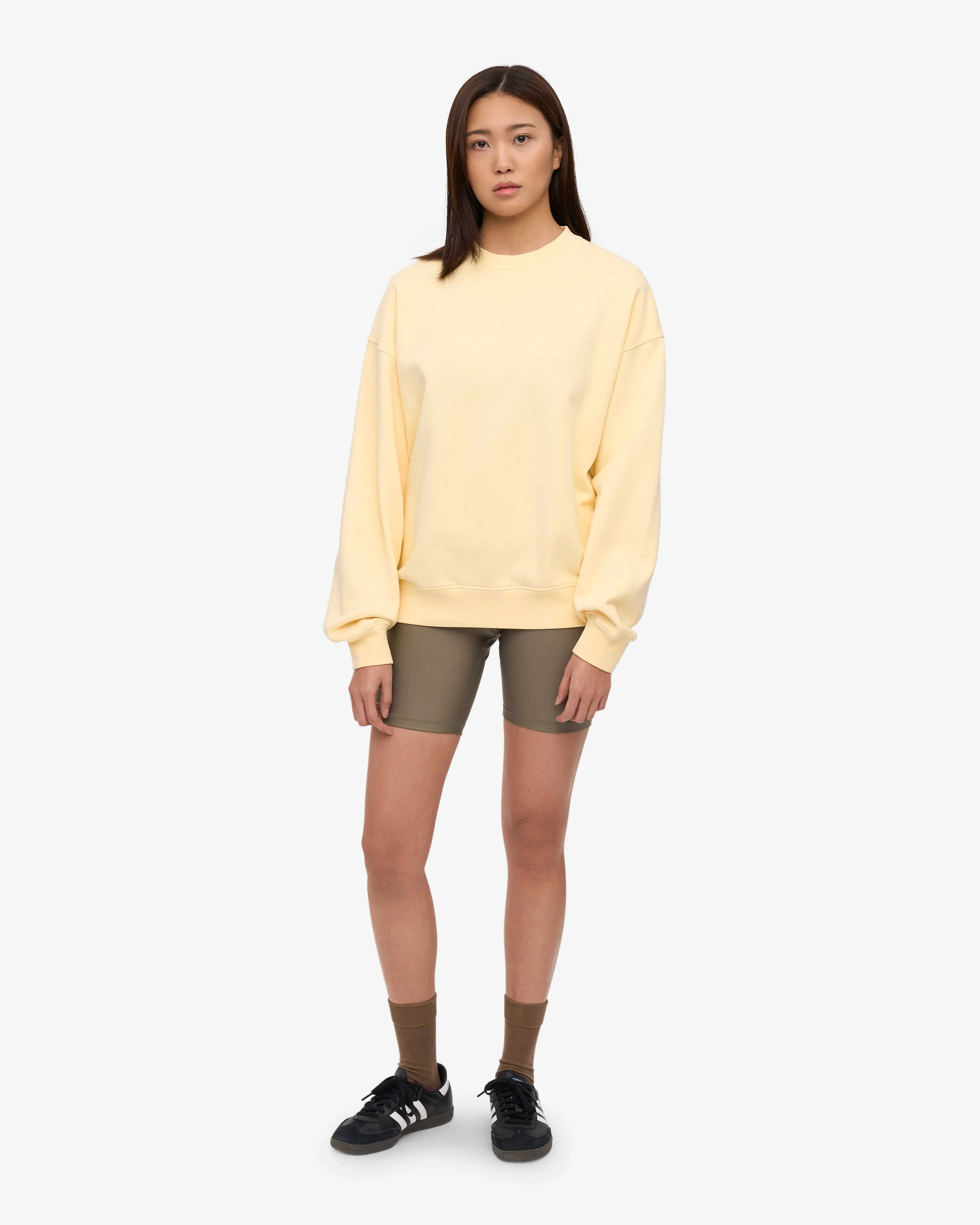 Organic Oversized Crew - Soft Yellow