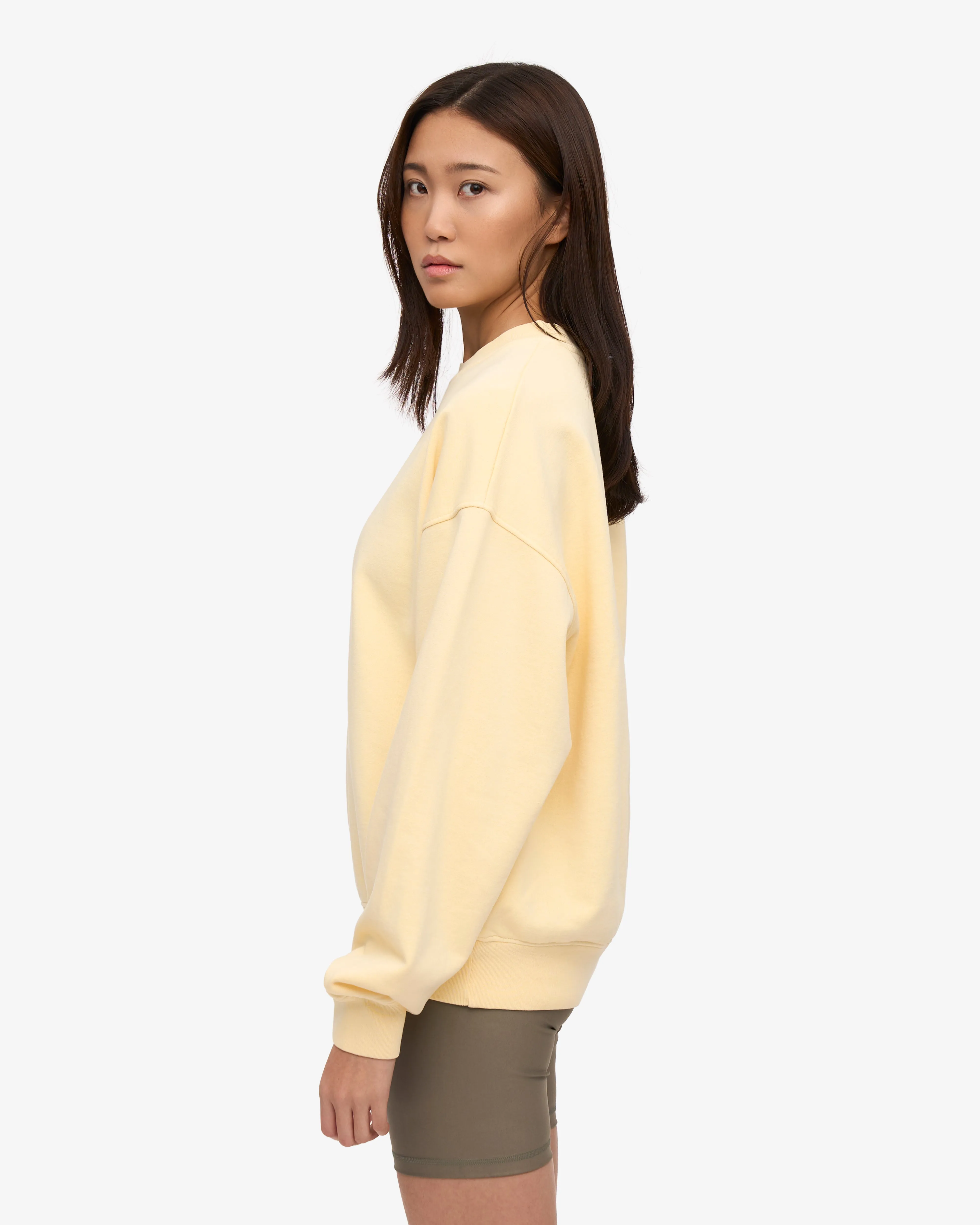 Organic Oversized Crew - Soft Yellow