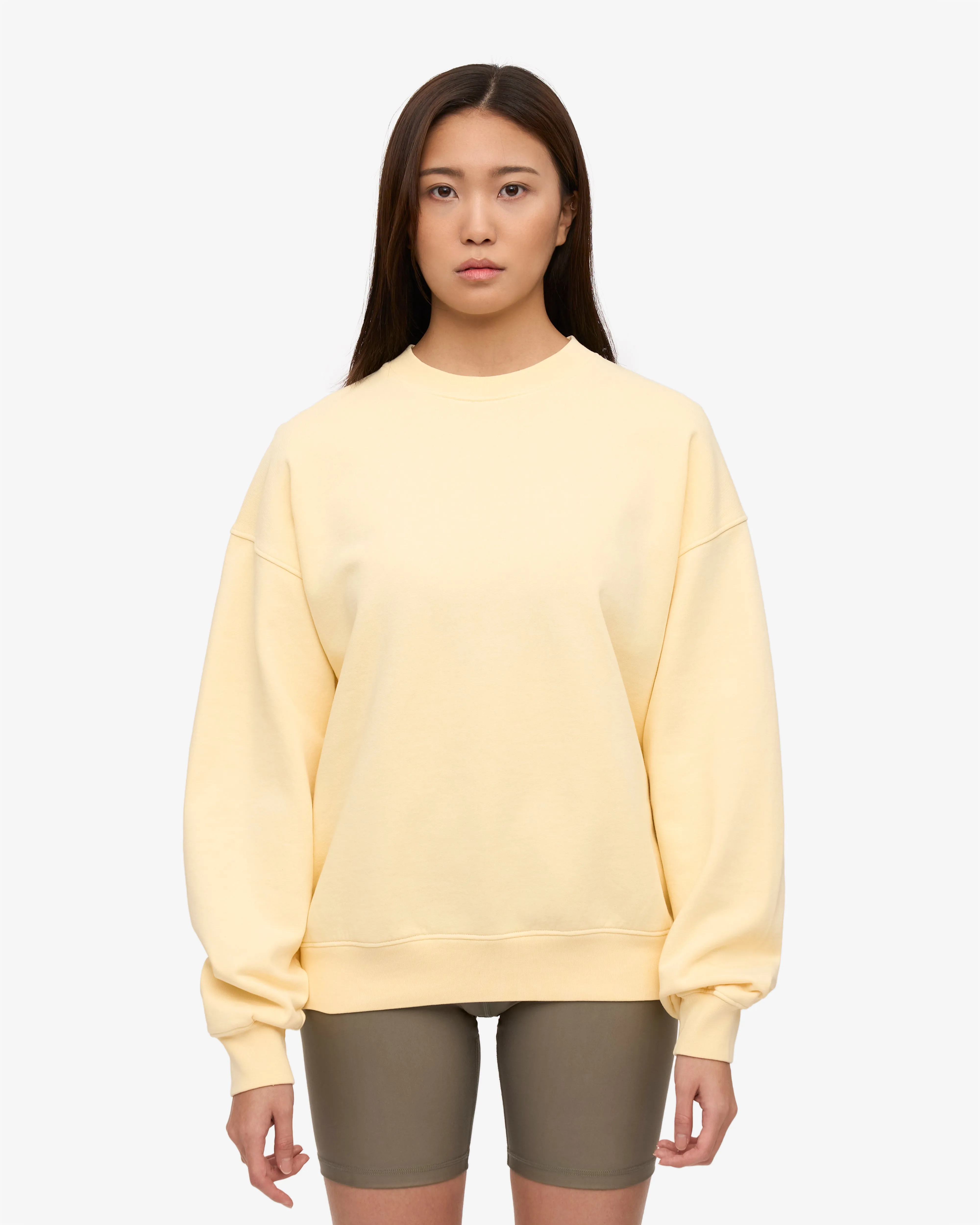 Organic Oversized Crew - Soft Yellow
