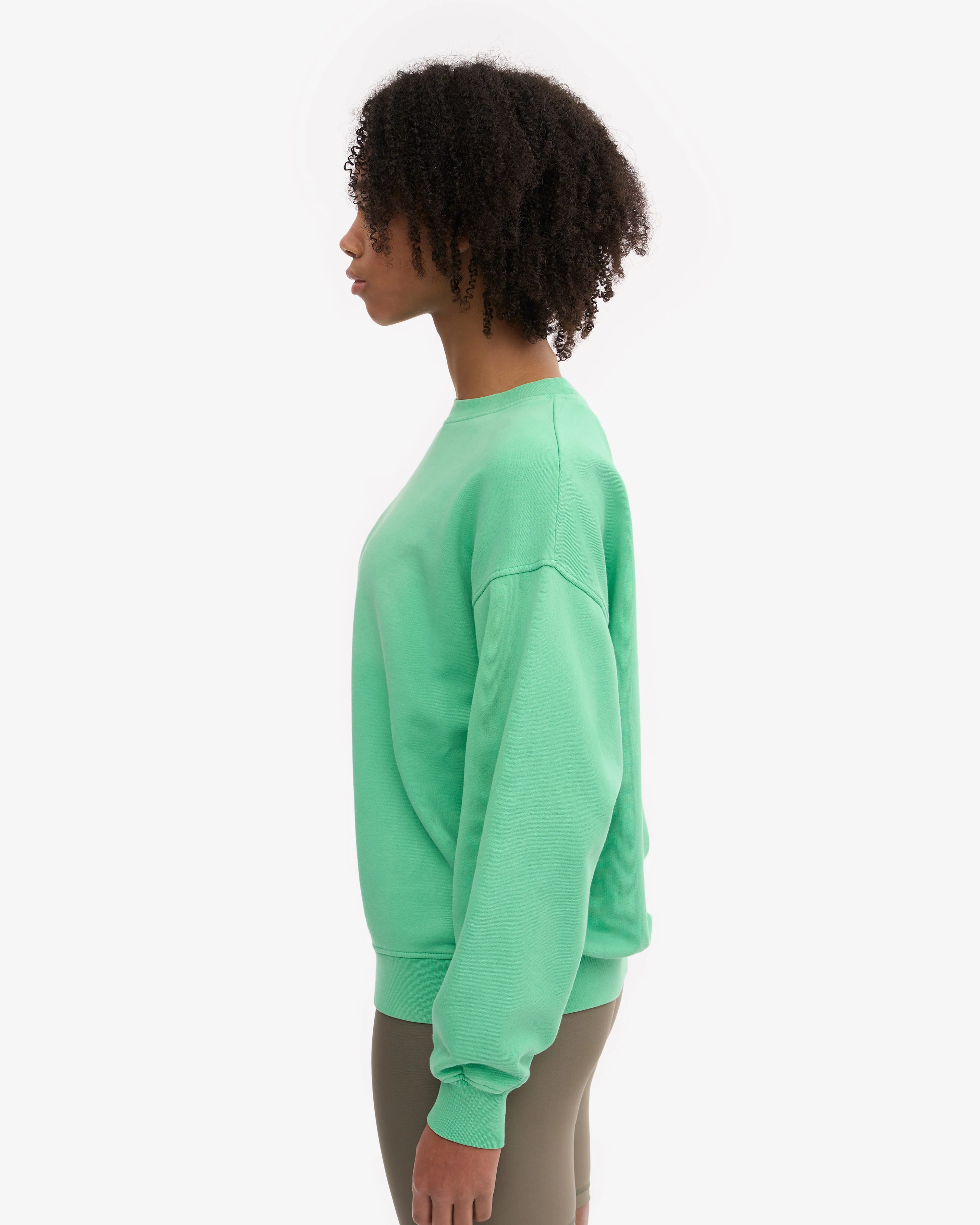Organic Oversized Crew - Spring Green