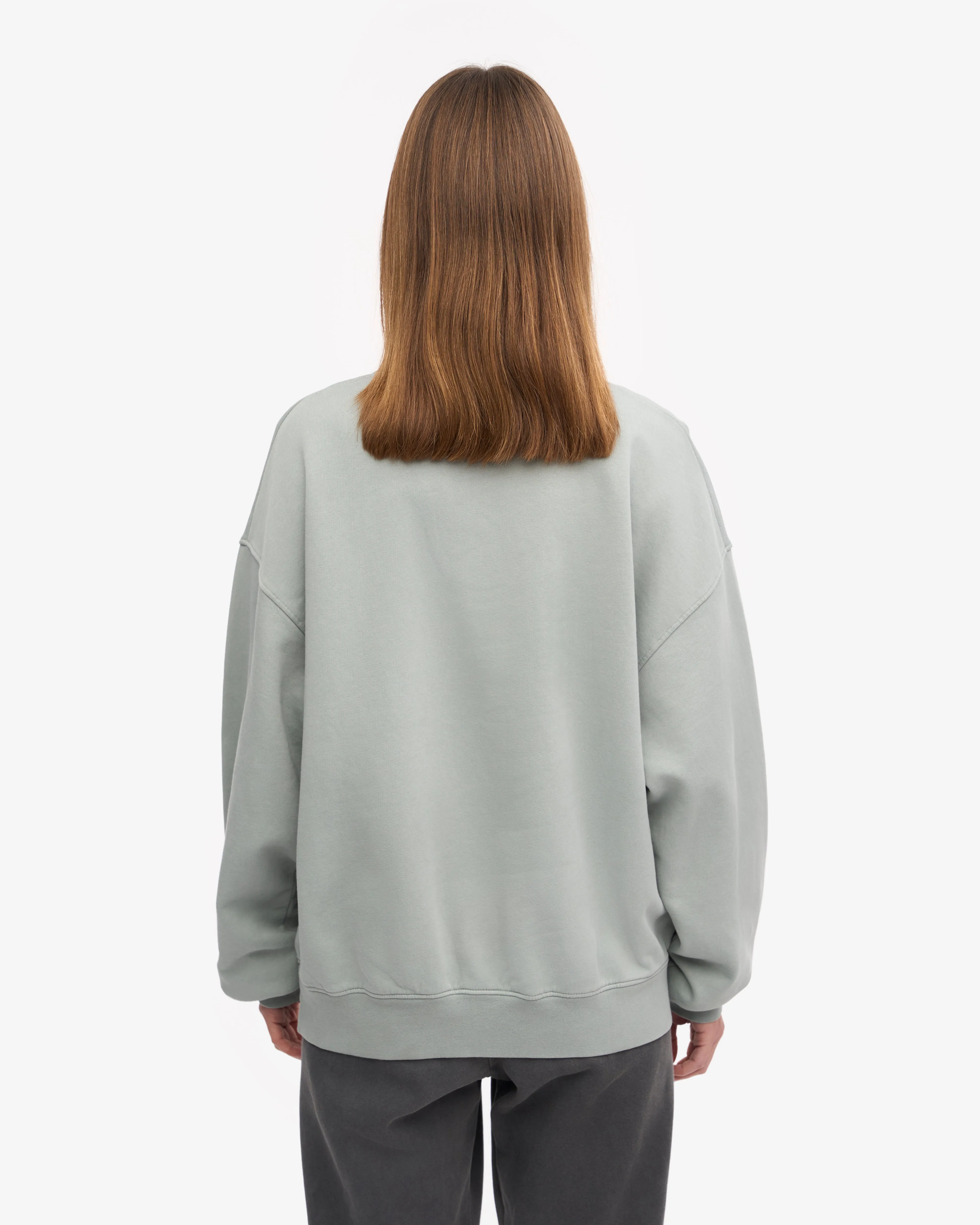 Organic Oversized Crew - Steel Blue