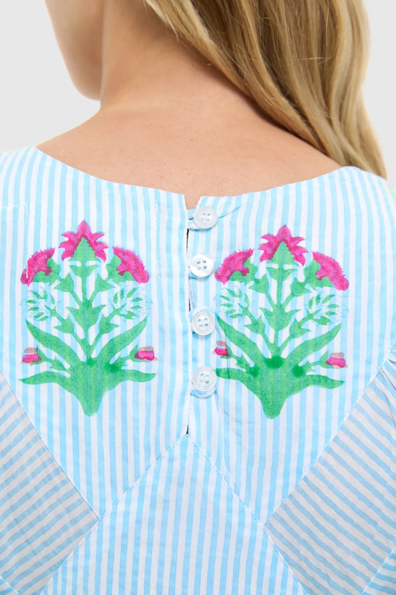 Palladio Garden on Thin Stripe Sai Dress