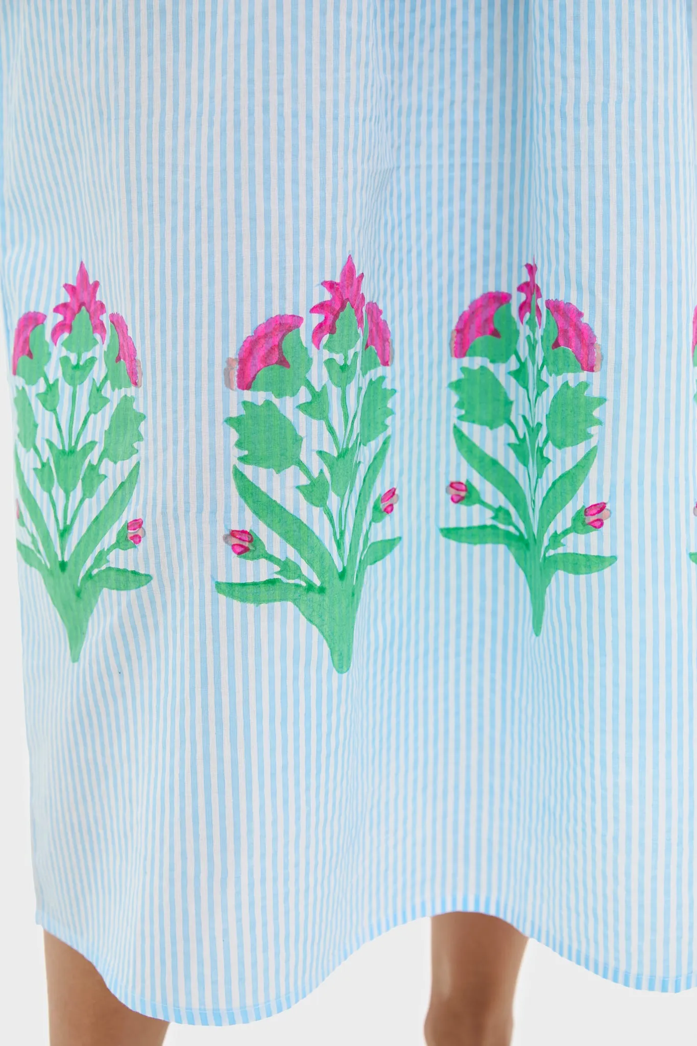 Palladio Garden on Thin Stripe Sai Dress