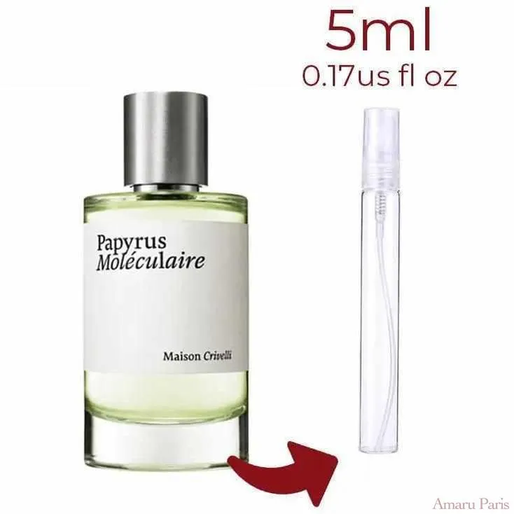 Papyrus Moleculaire Maison Crivelli for women and men Decant Fragrance Samples