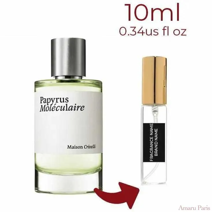 Papyrus Moleculaire Maison Crivelli for women and men Decant Fragrance Samples