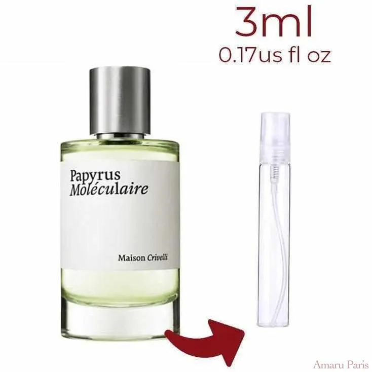 Papyrus Moleculaire Maison Crivelli for women and men Decant Fragrance Samples