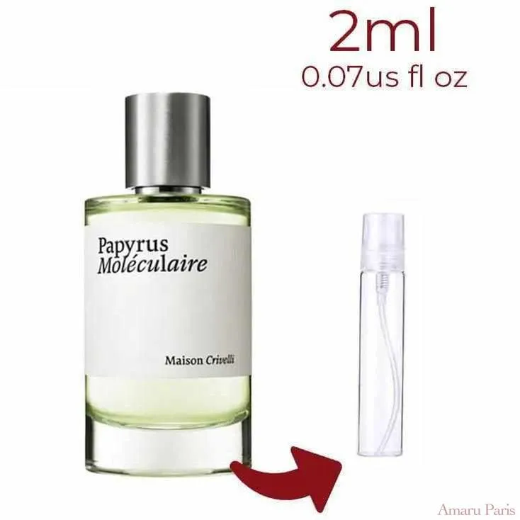 Papyrus Moleculaire Maison Crivelli for women and men Decant Fragrance Samples