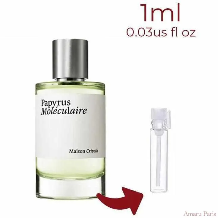 Papyrus Moleculaire Maison Crivelli for women and men Decant Fragrance Samples