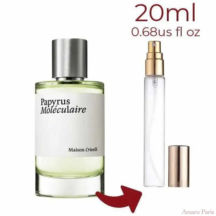 Papyrus Moleculaire Maison Crivelli for women and men Decant Fragrance Samples