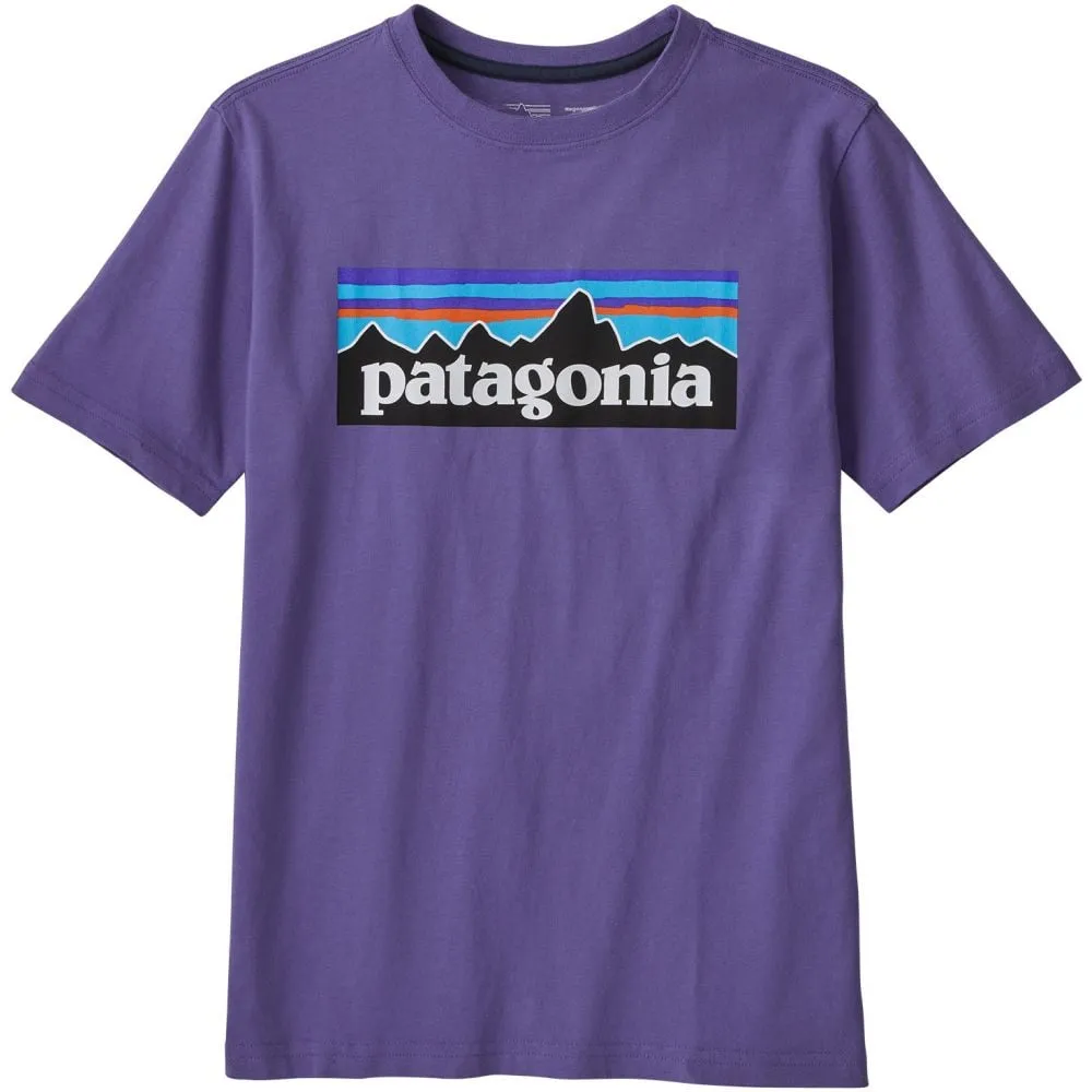 Patagonia Boys' Regenerative Organic Certification Cotton P-6 Logo T-Shirt