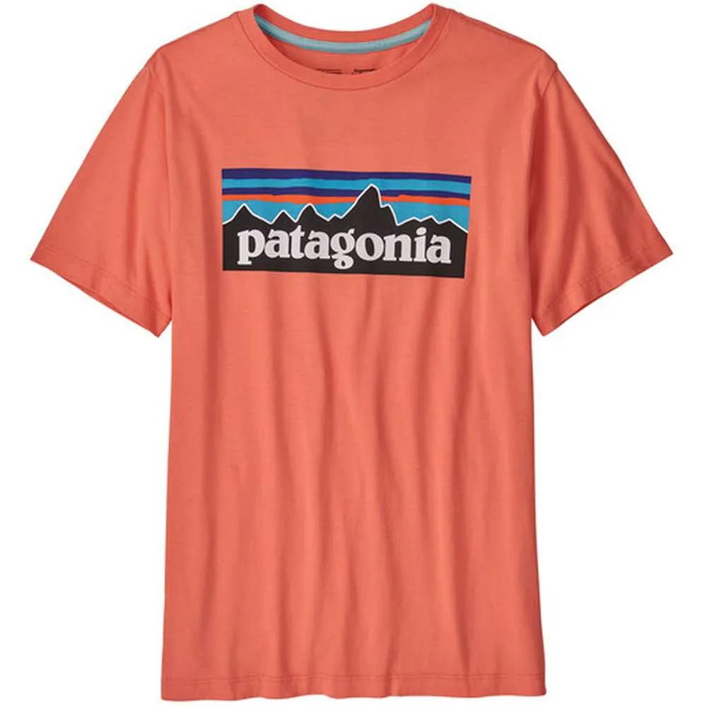 Patagonia Boys' Regenerative Organic Certification Cotton P-6 Logo T-Shirt