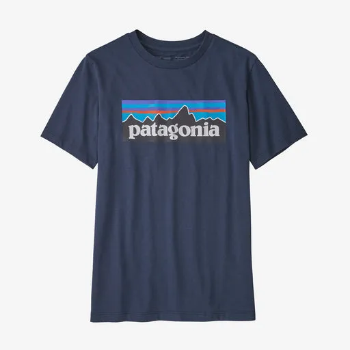 Patagonia Boys' Regenerative Organic Certification Cotton P-6 Logo T-Shirt