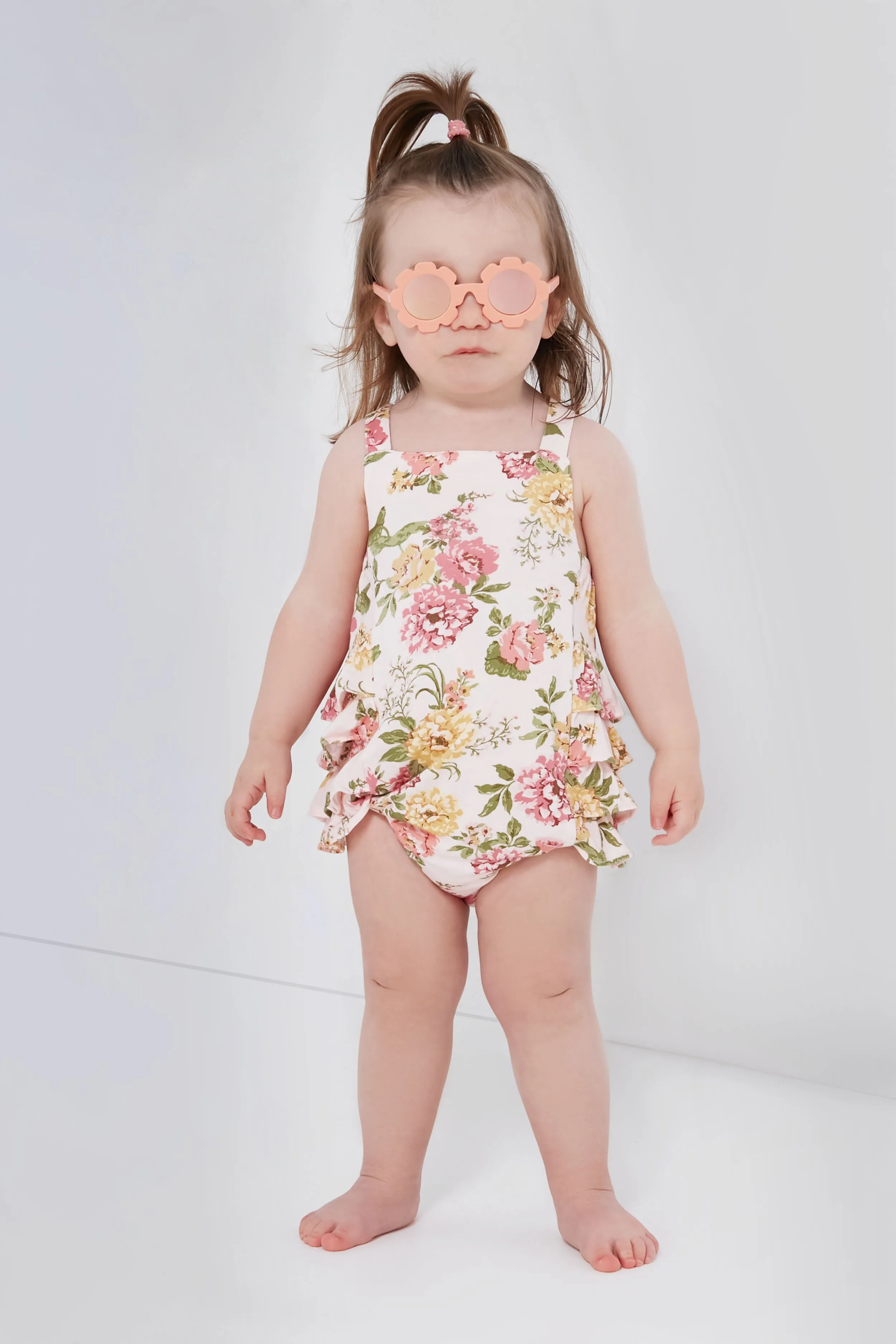 Peachy Keen Flower Sunglasses