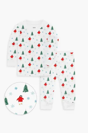 Penguin Wonderland Organic Long Sleeve Pajama Set