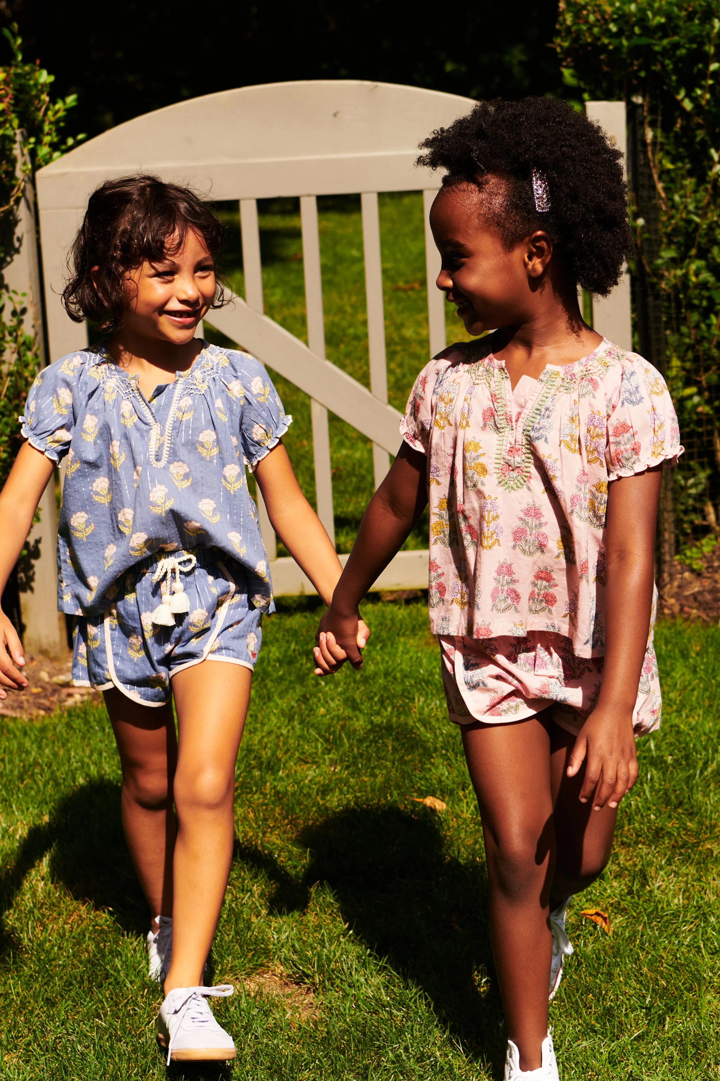 Periwinkle Small Block Millie Shorts