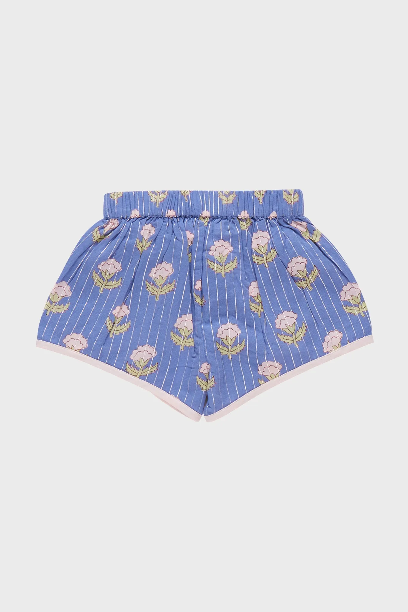 Periwinkle Small Block Millie Shorts