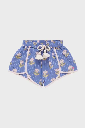 Periwinkle Small Block Millie Shorts