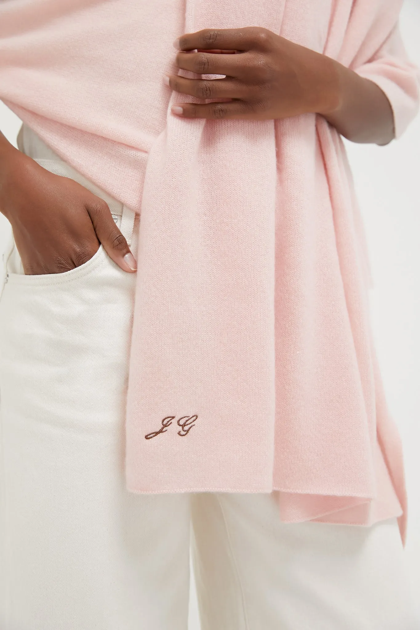 Pink Cashmere Blanket Scarf