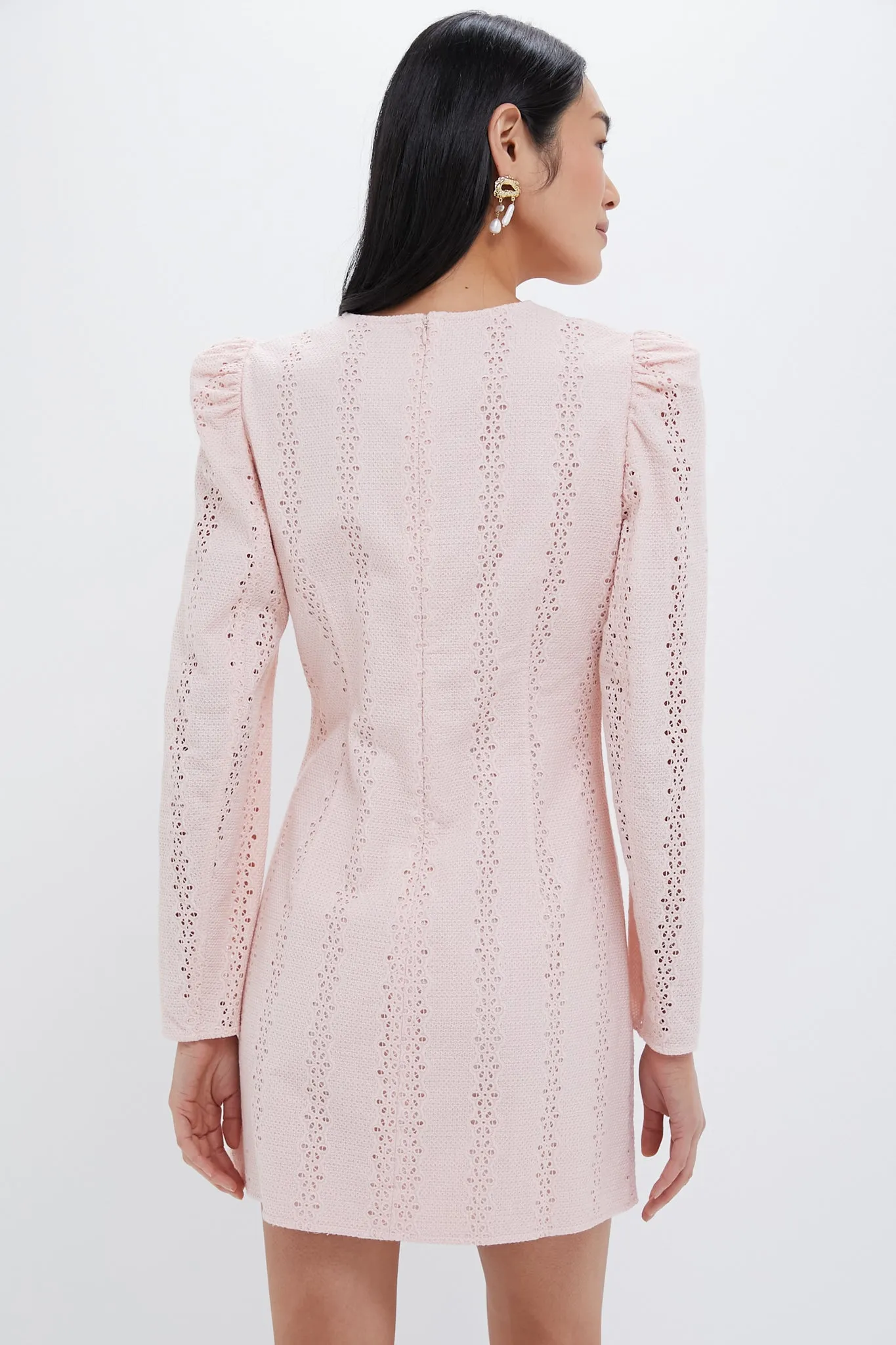 Pink Eyelet Domino Dress