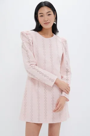 Pink Eyelet Domino Dress