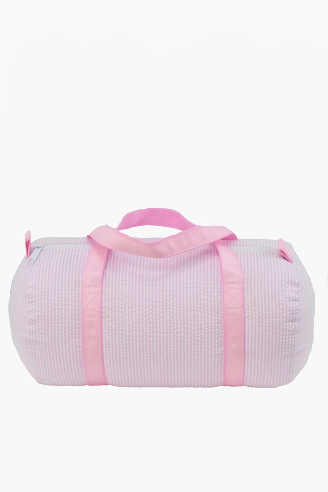 Pink Seersucker Baby Duffel