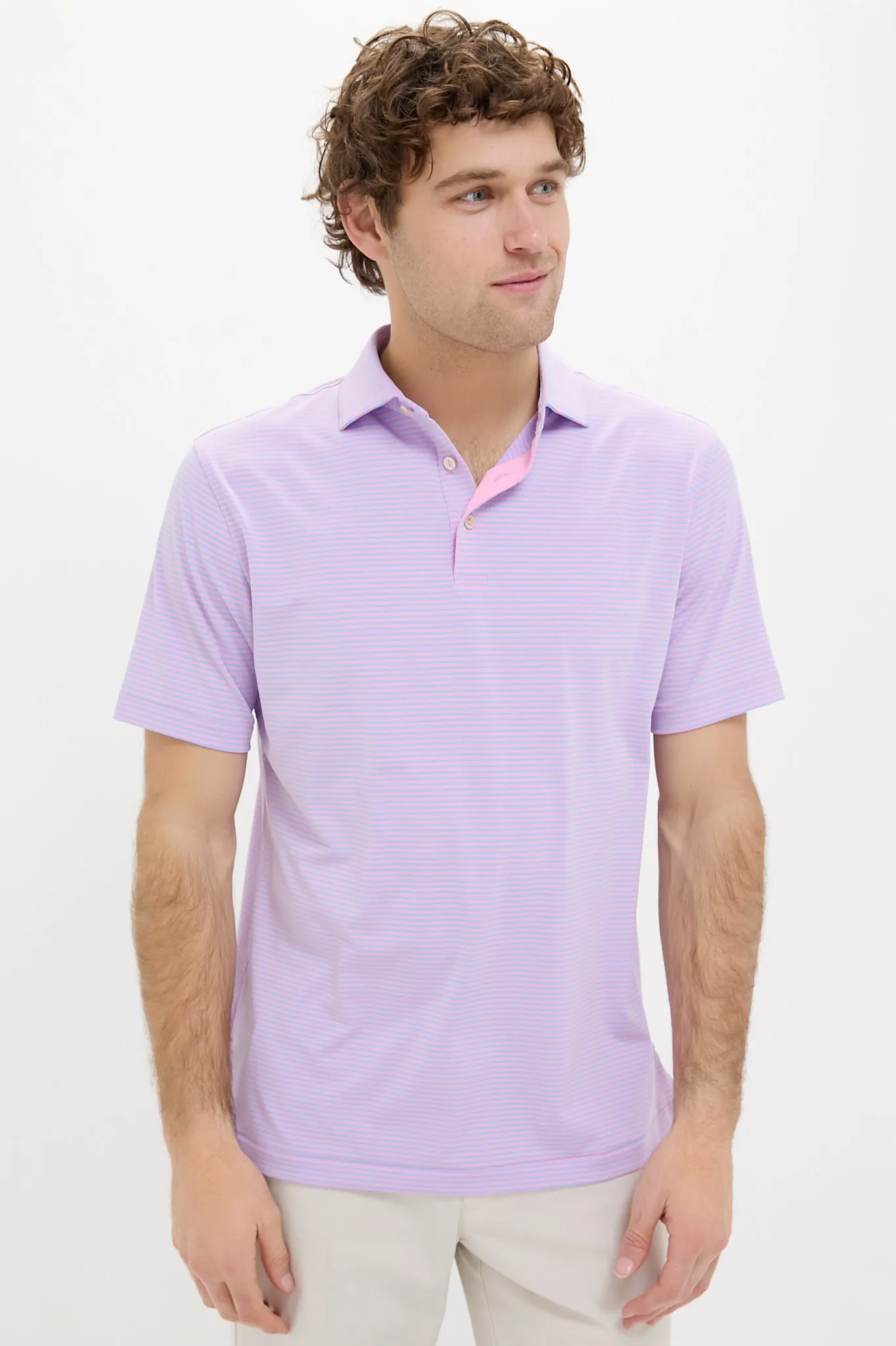 Pink Vale Hales Performance Jersey Polo